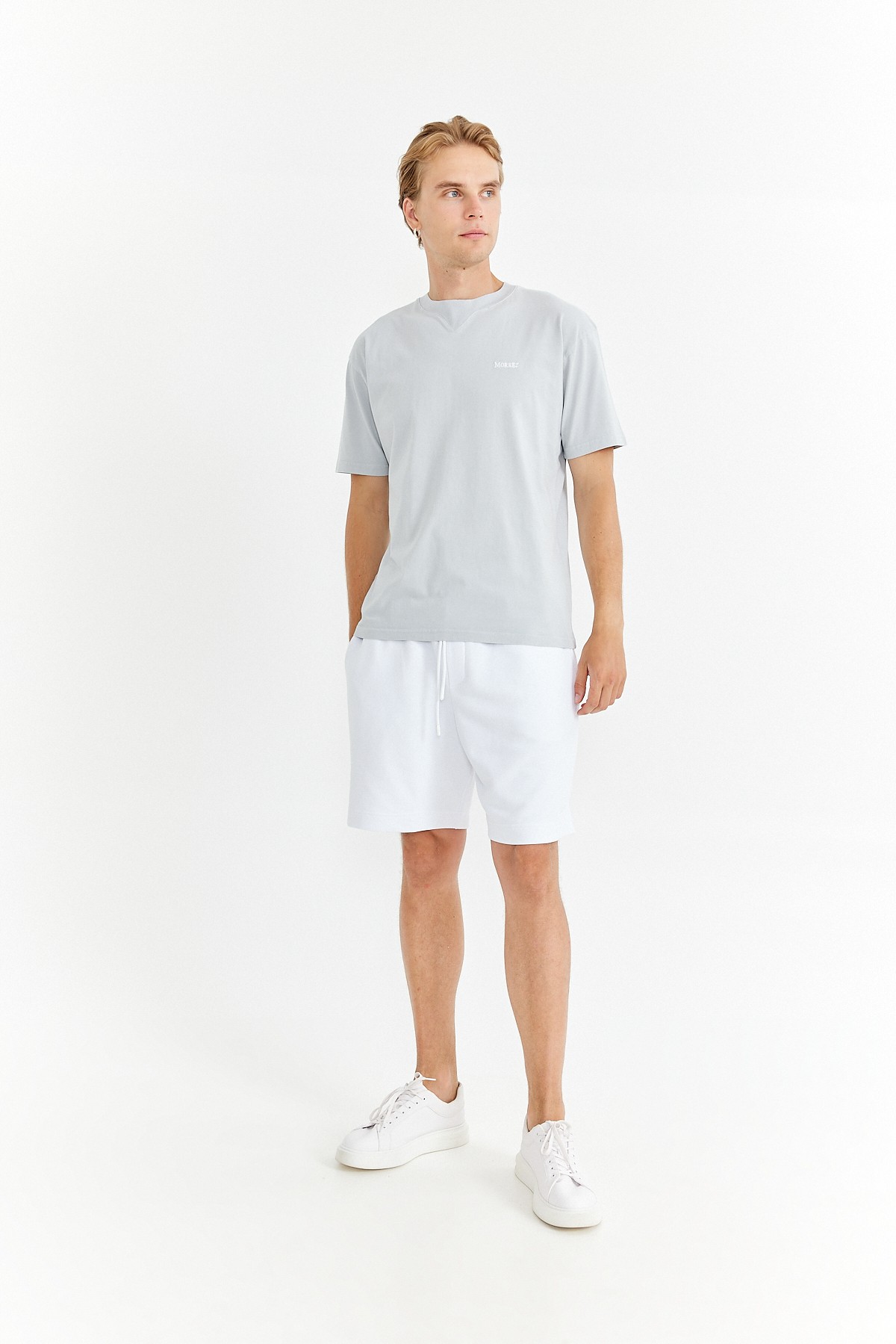 Gri Essentials Oversize T-Shırt