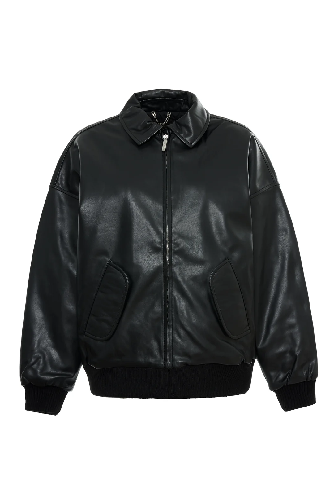 Belgio“本革”leather”黒“短丈“bomber jacket Black Leather Bomber Jacket K