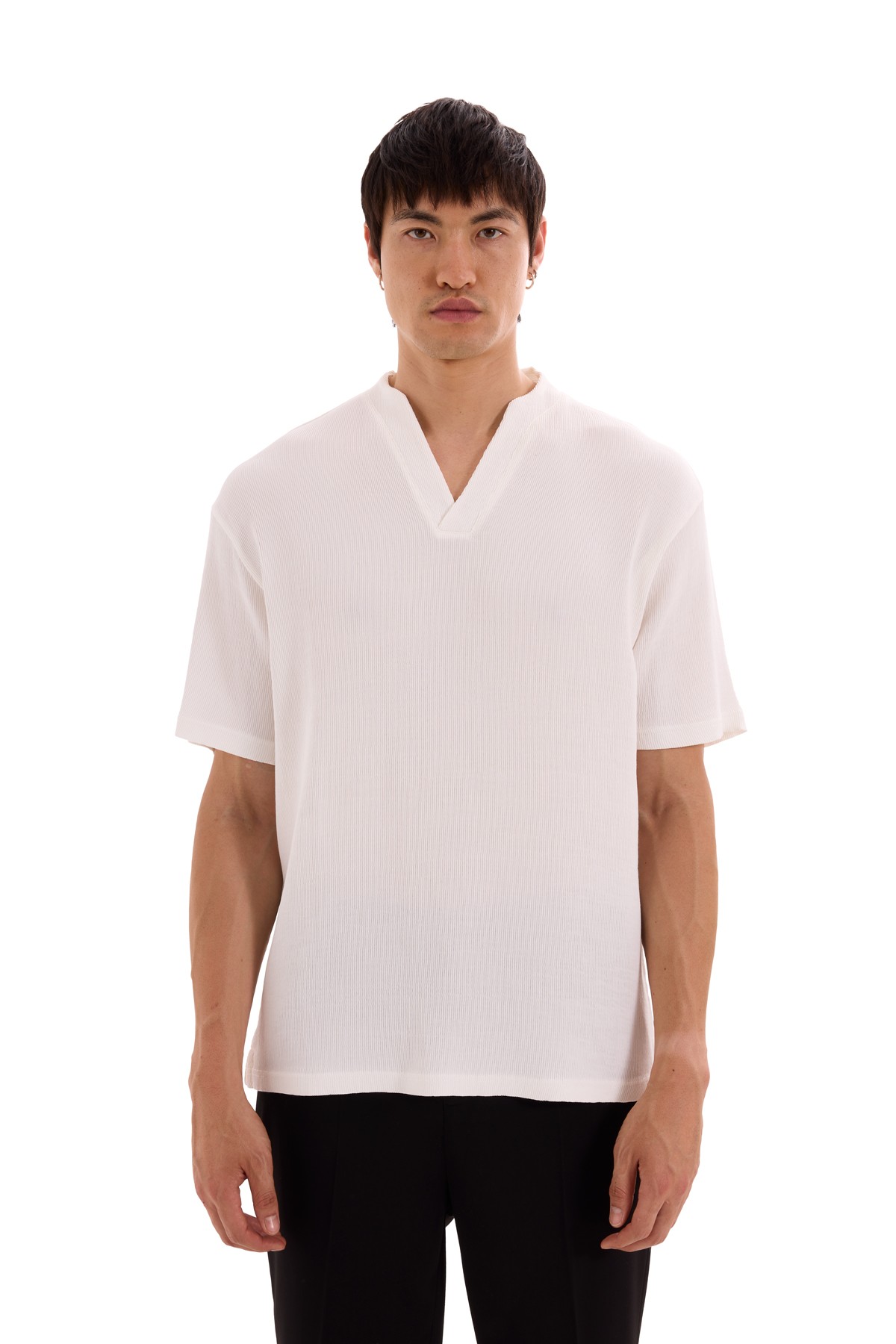 V-Neck Ottoman T-Shirt