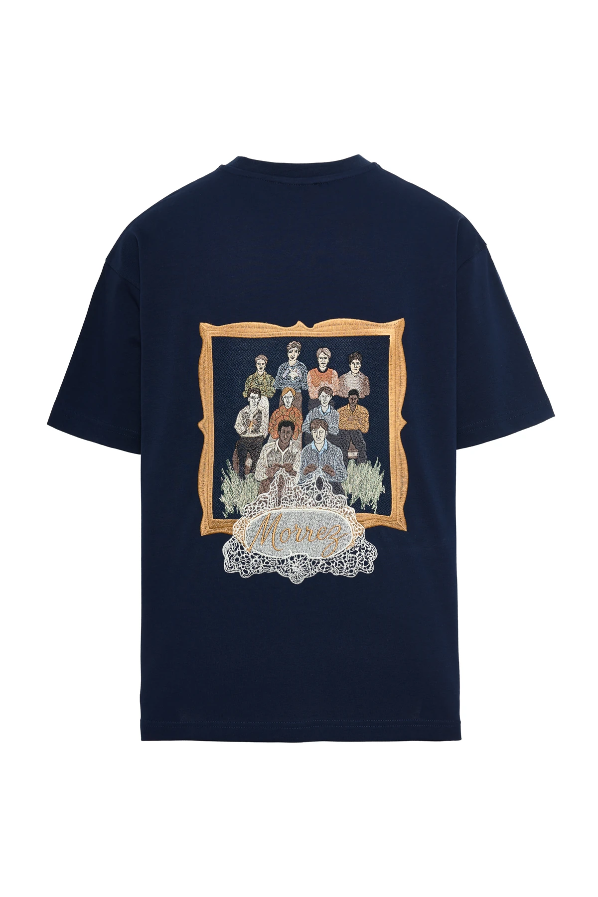 Nostalgia Frame Nakış Detaylı T-Shirt Lacivert