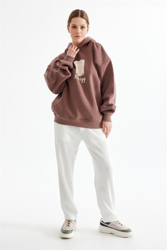 Fisky Printed Hooded Sweatshirt K