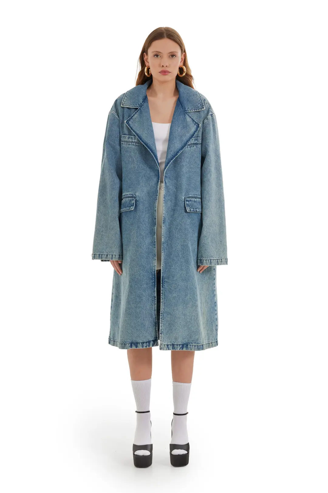 Denim Trench Coat