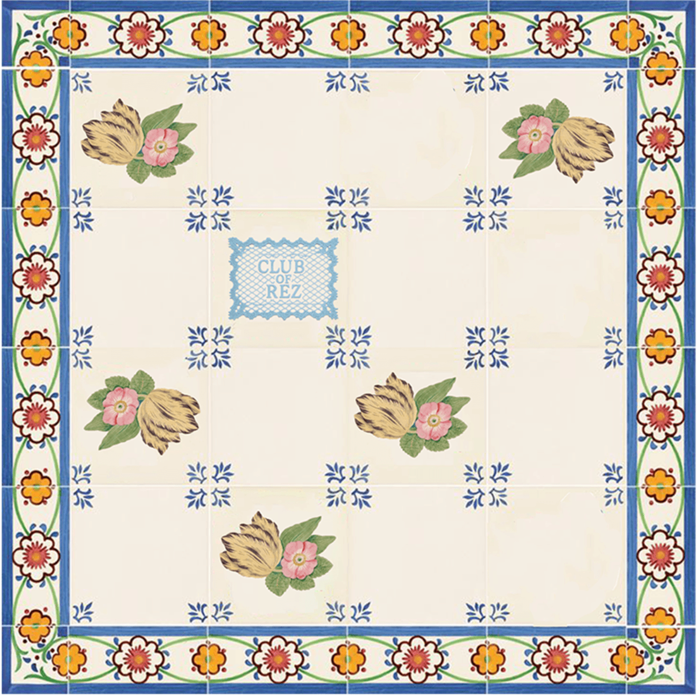 Floral Club Saten Şal