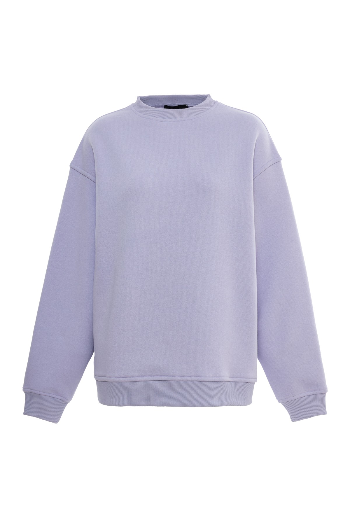 Lila Bisiklet Yaka Sweatshirt K