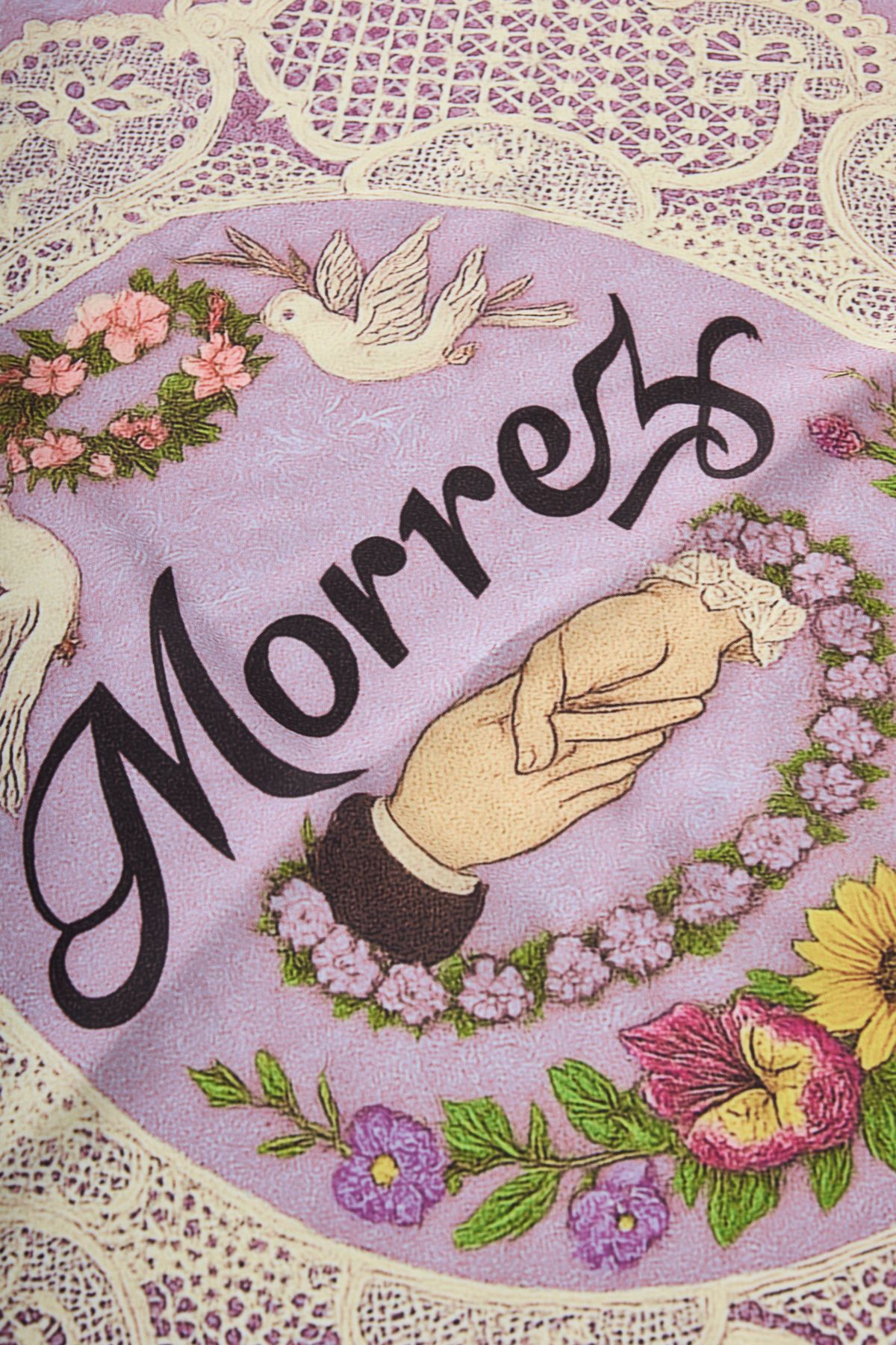 Lace Morrez Saten Şal