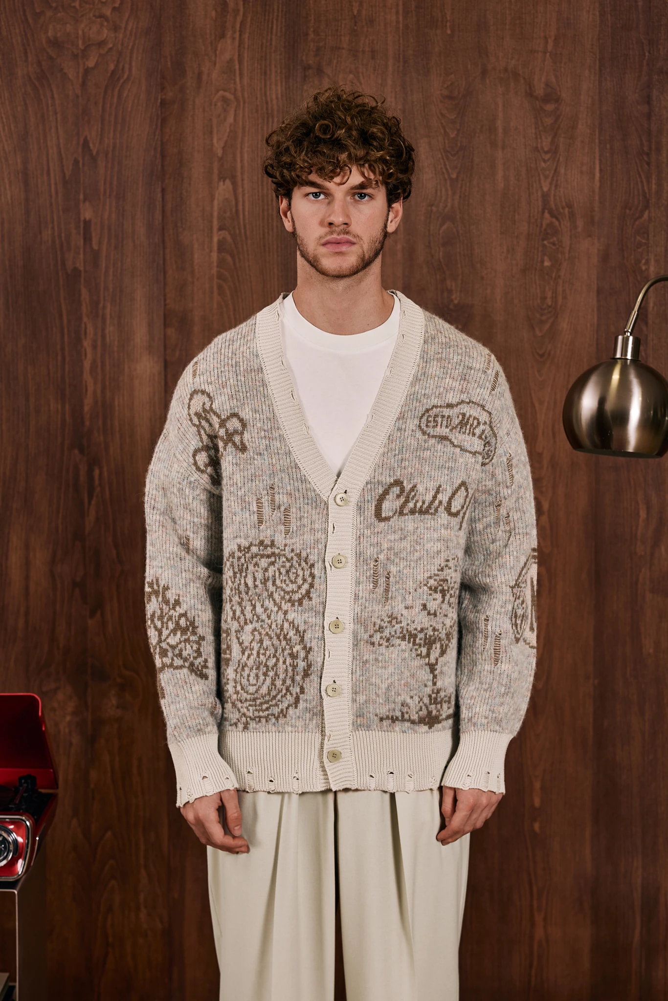 Société Heritage Jakarlı Triko Hırka Ekru