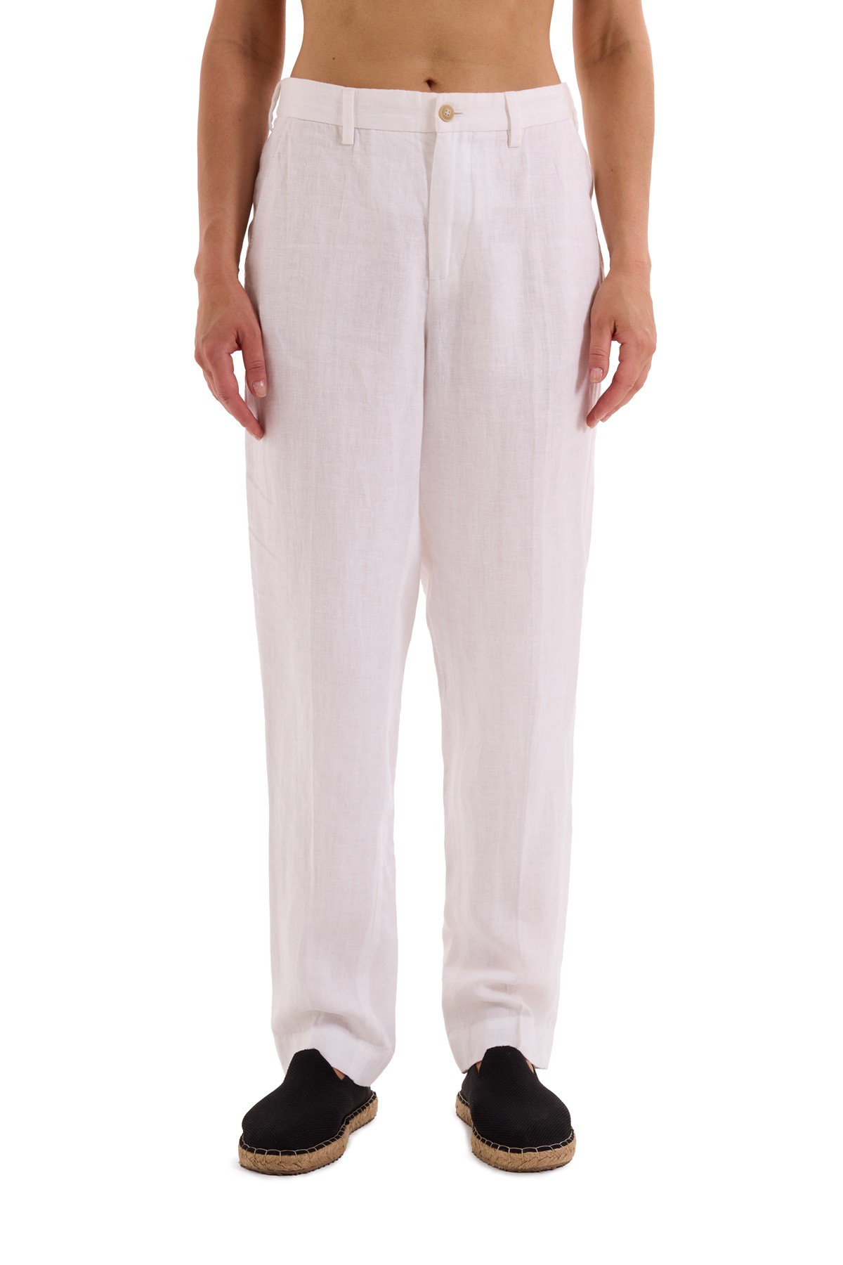 100% Linen Straight Cut Trousers