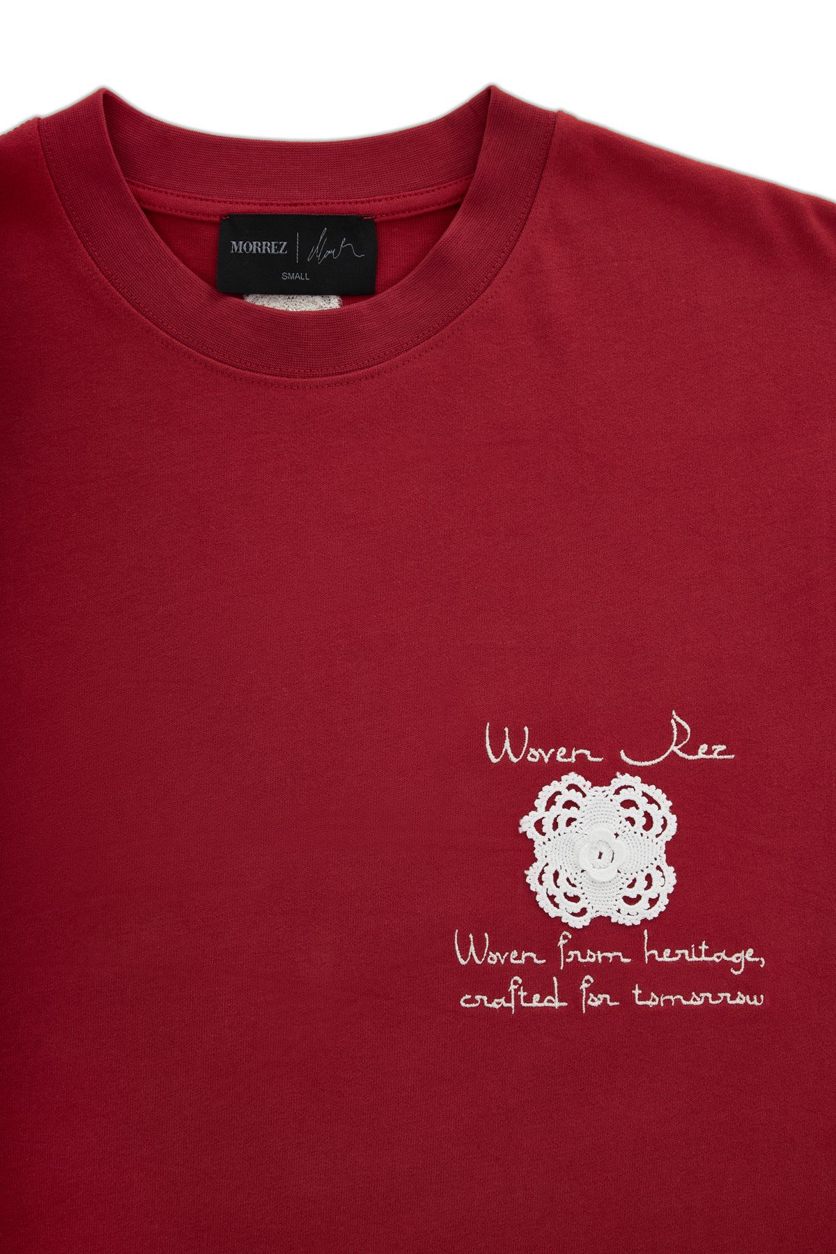 Woven Rez Lace Detailed T-Shirt