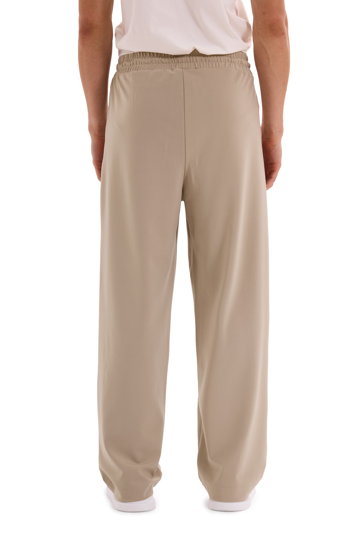 Wide Leg Interlock Trousers