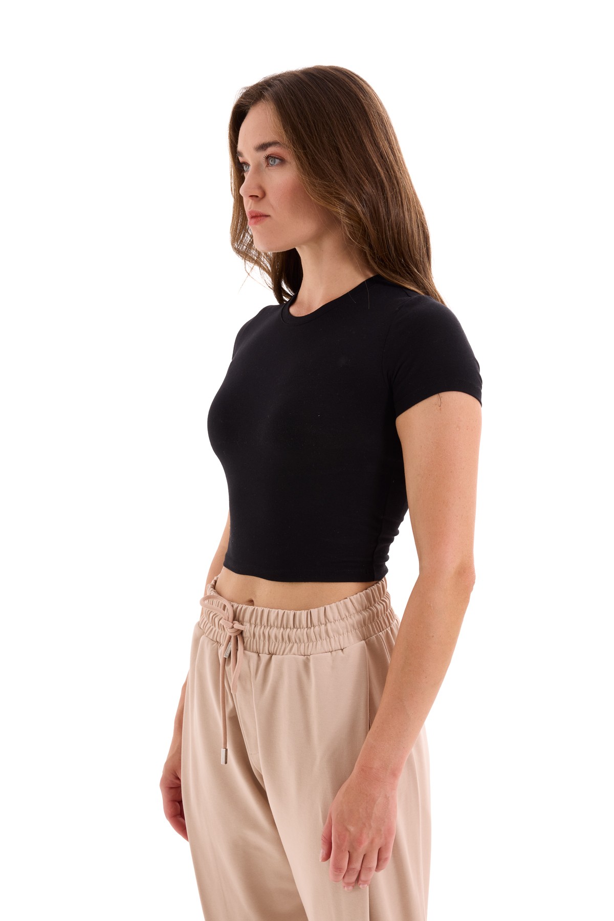 Black Crop T-Shirt