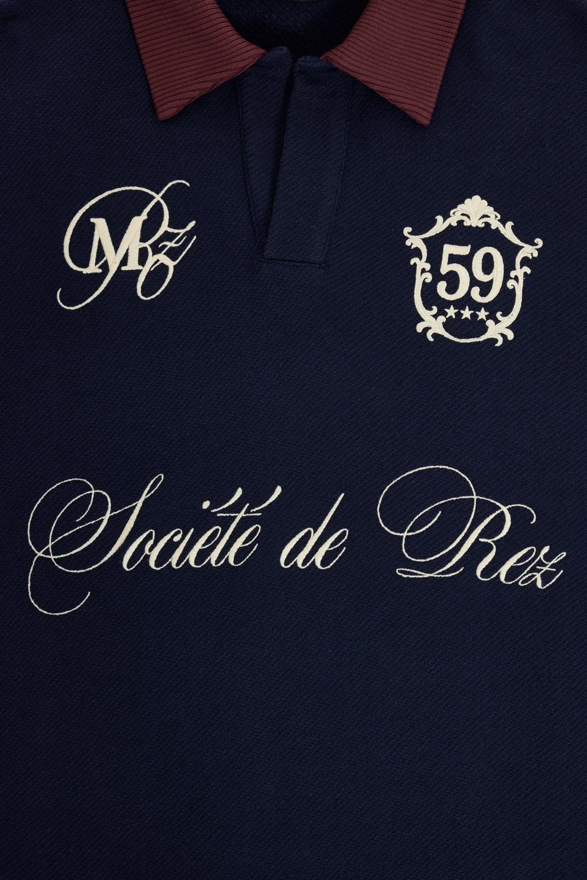 1959 Société de Rez Nakış Detaylı Sweatshirt Lacivert