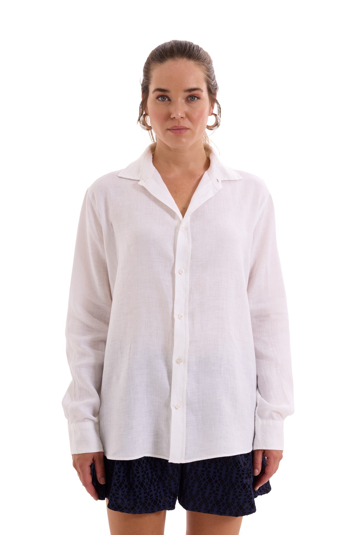 100% Linen Long Sleeve Shirt