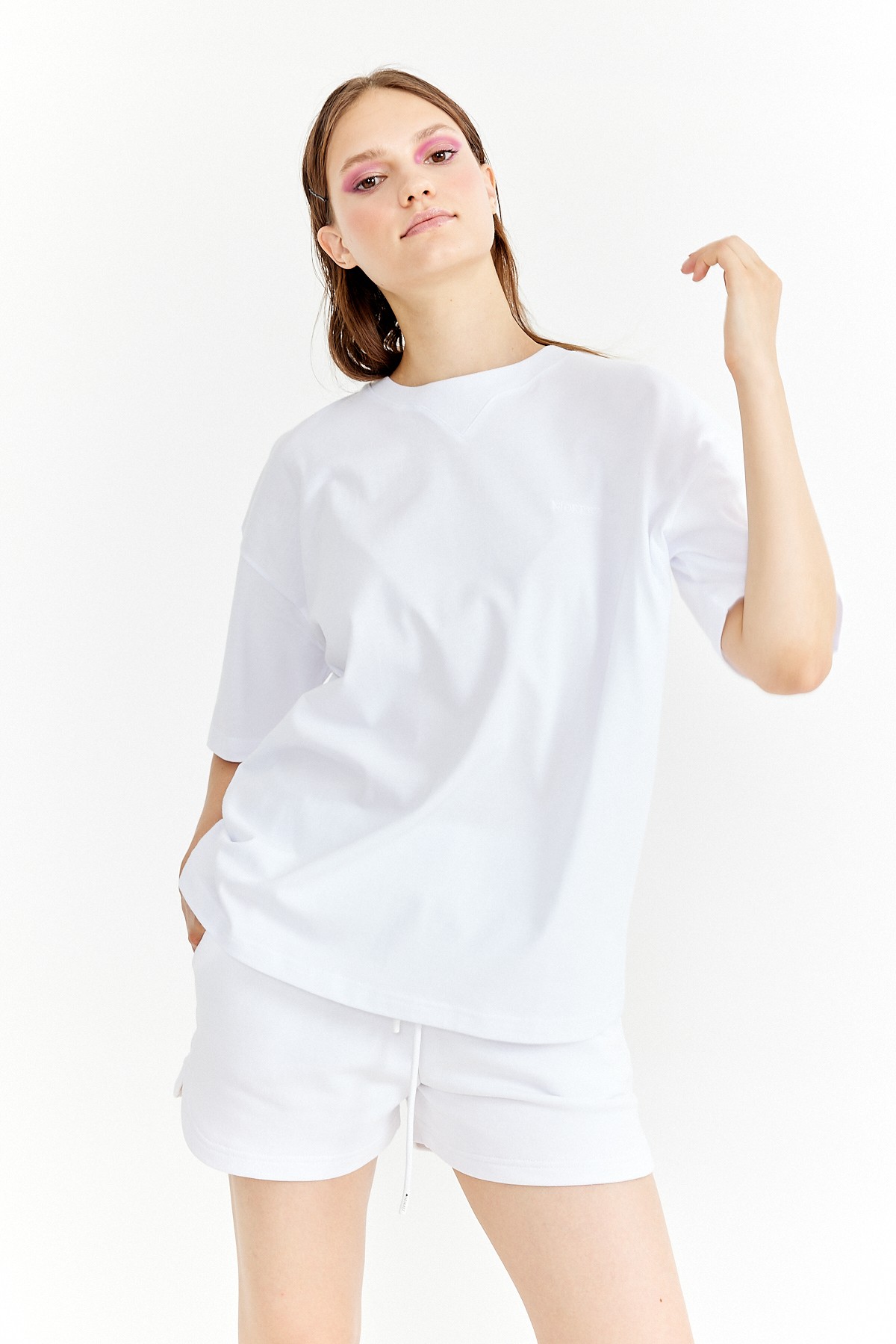 White Essentials Oversize T-Shirt K