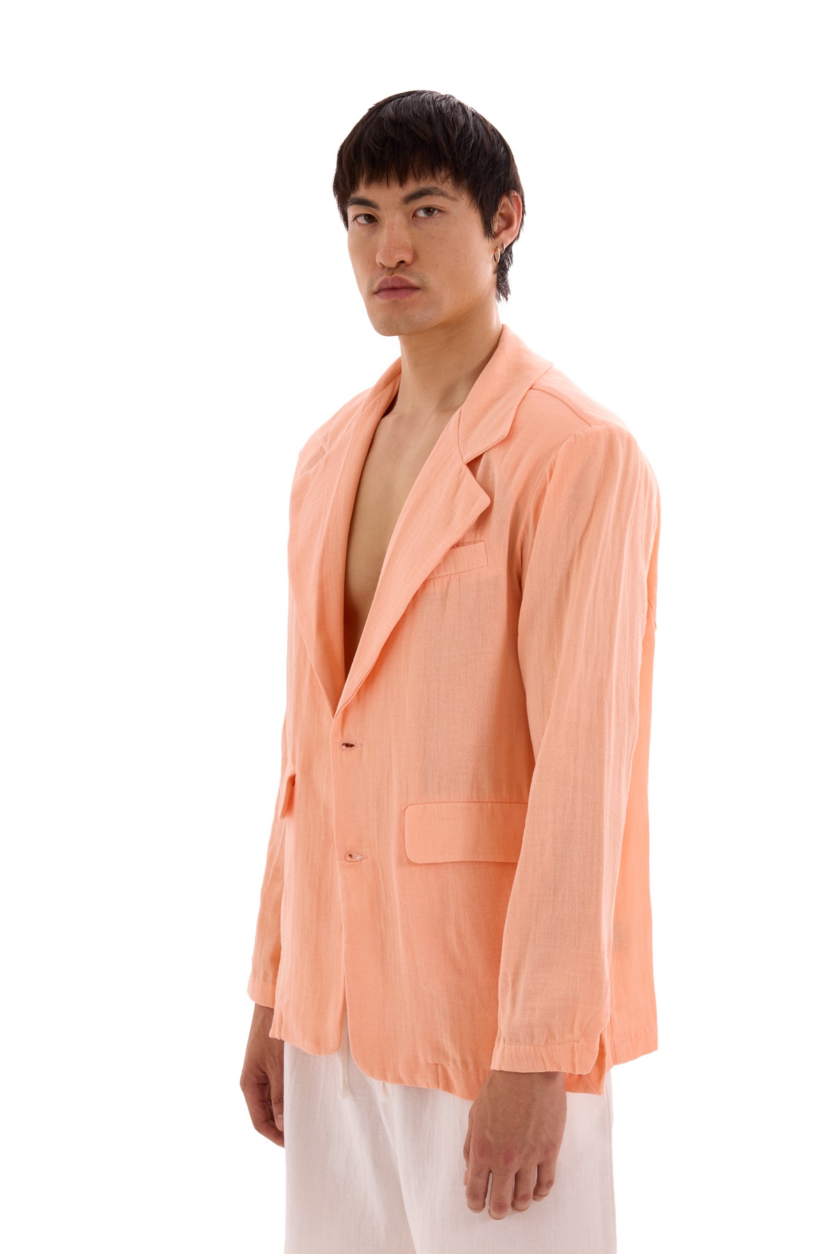 Peach Pink Muslin Jacket