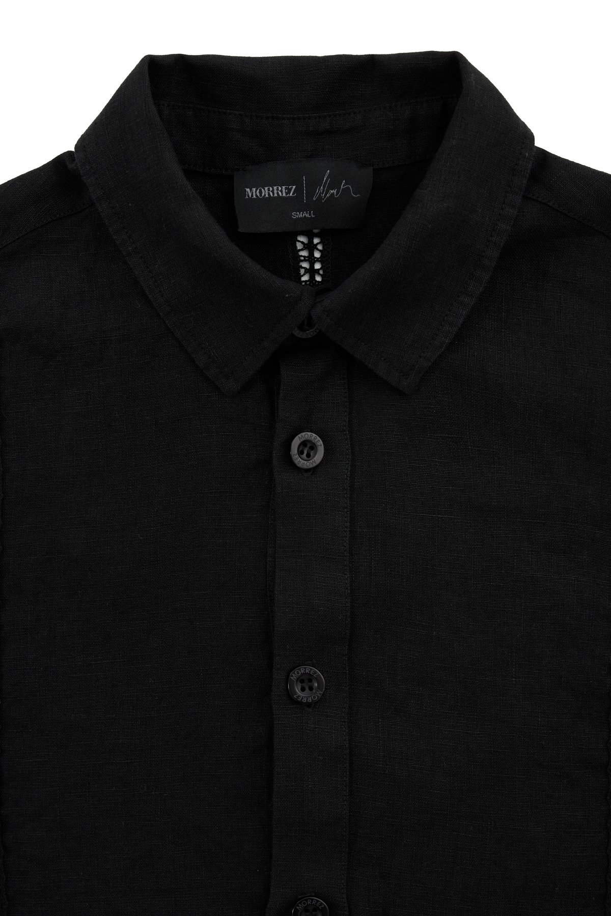 Aura Colorblock Lace-Trimmed 100% Linen Shirt K