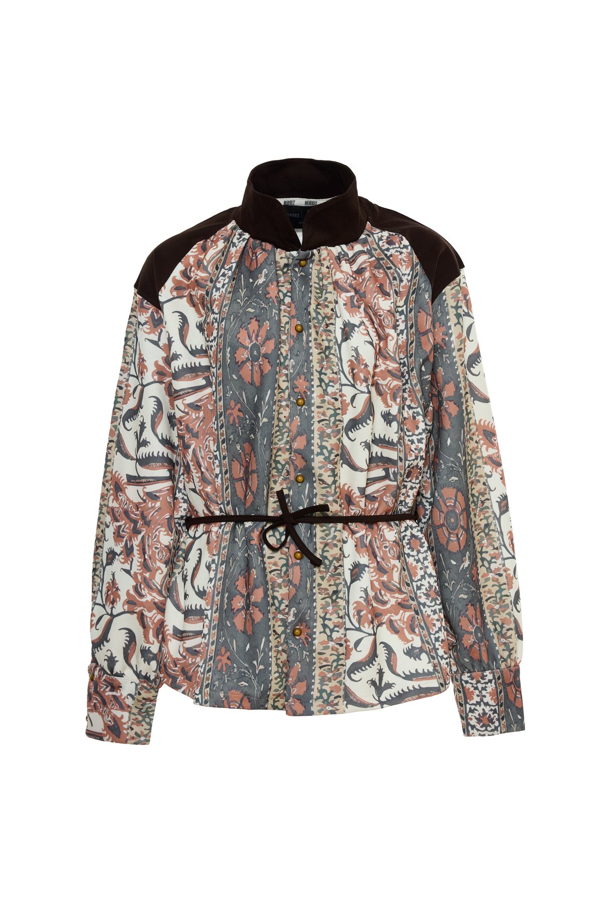 Patterned Shoulder Detailed Shirt K