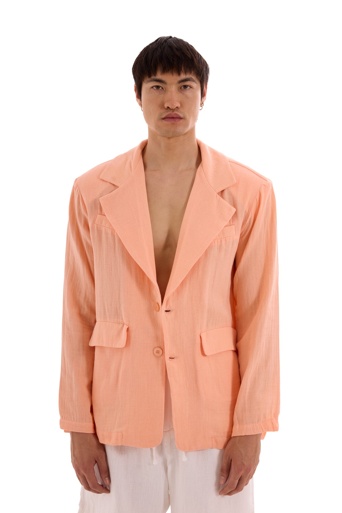 Peach Pink Muslin Jacket