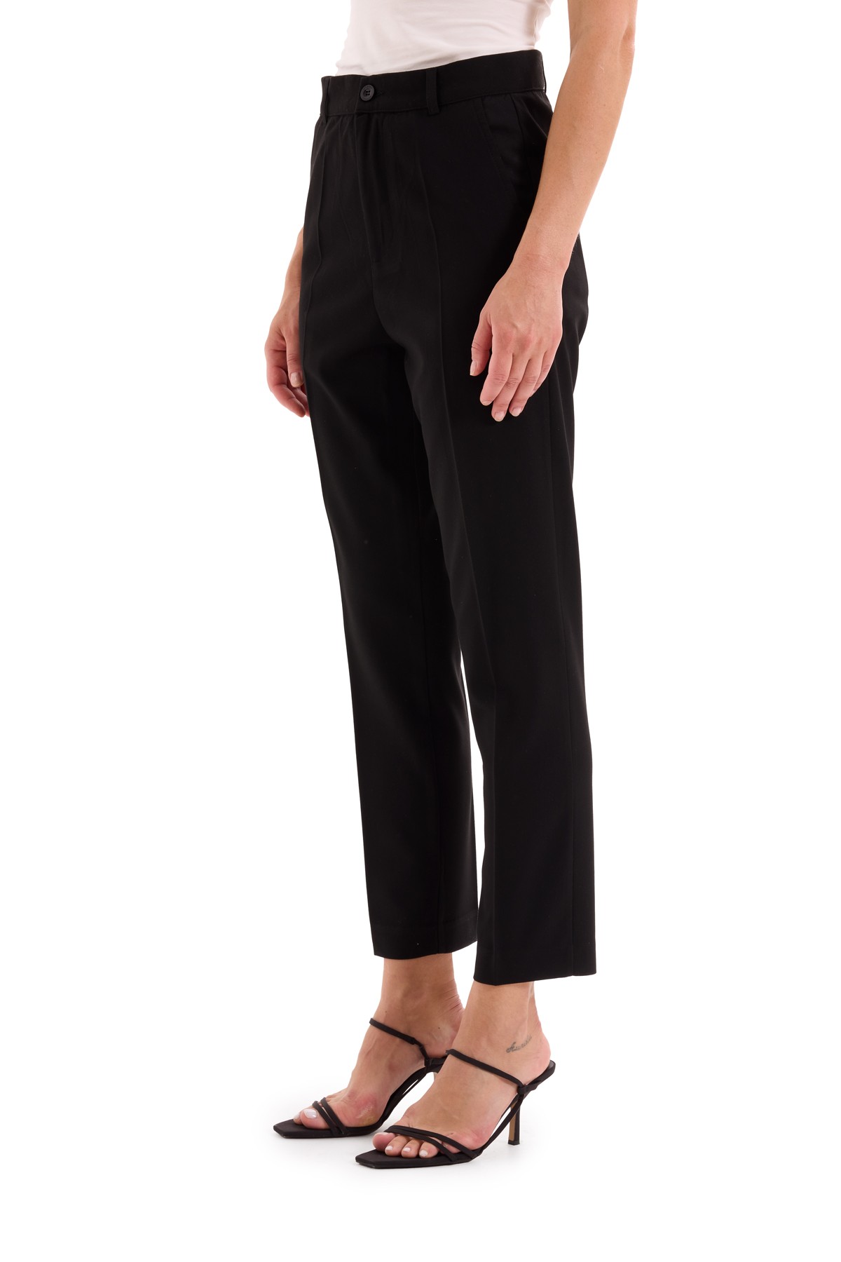 Wide Leg Woven Trousers