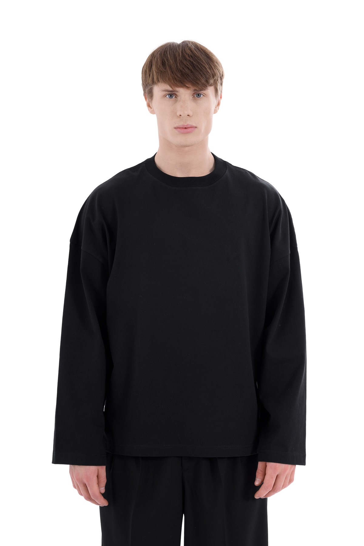 Nomad Spirit Embroidered Detailed Long Sleeve T-shirt Black