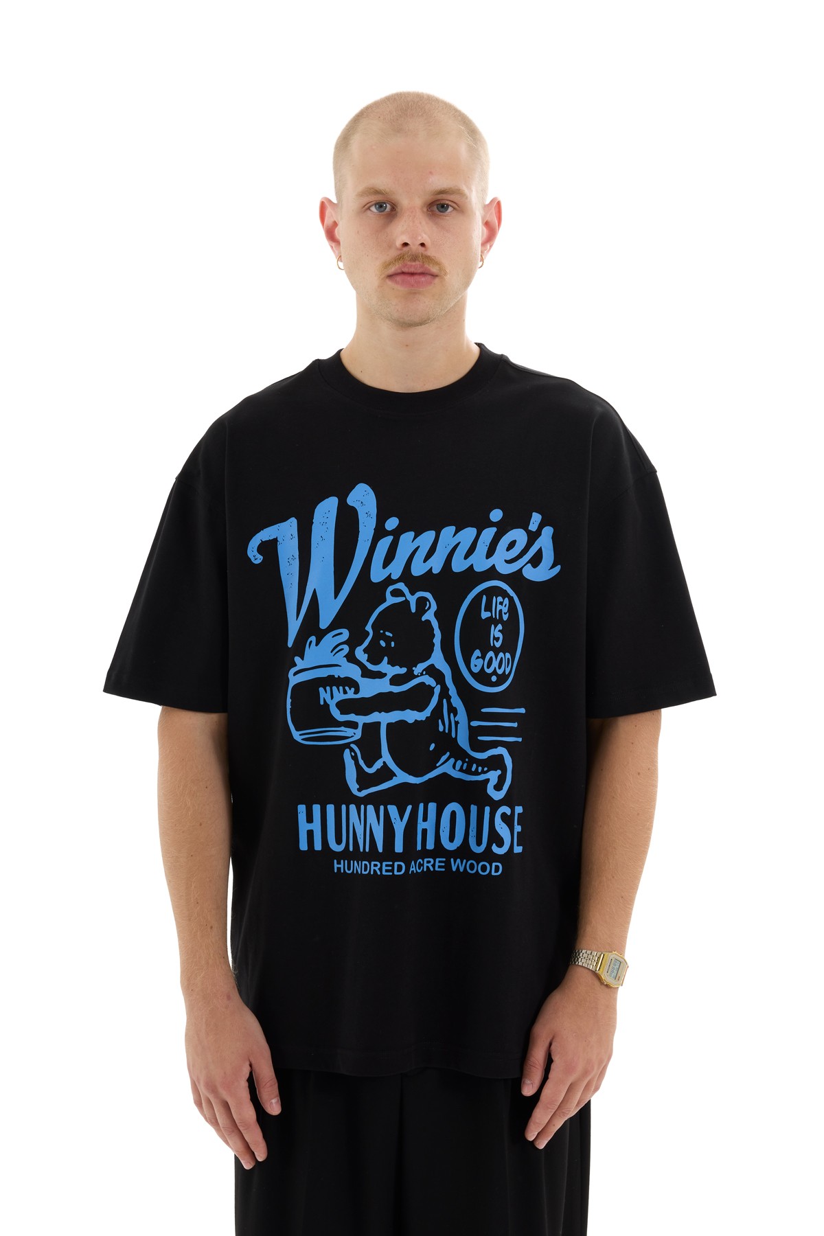 Hunny House Embossed Printed T-Shirt