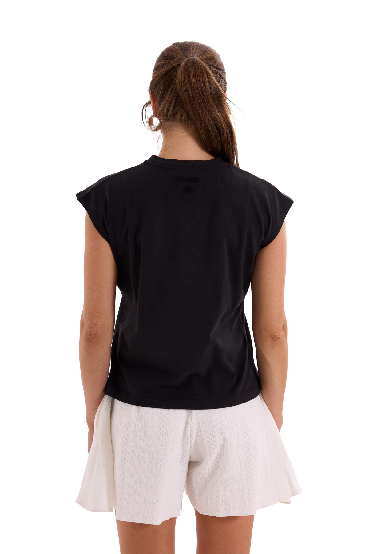 Black V-Neck Cotton T-Shirt