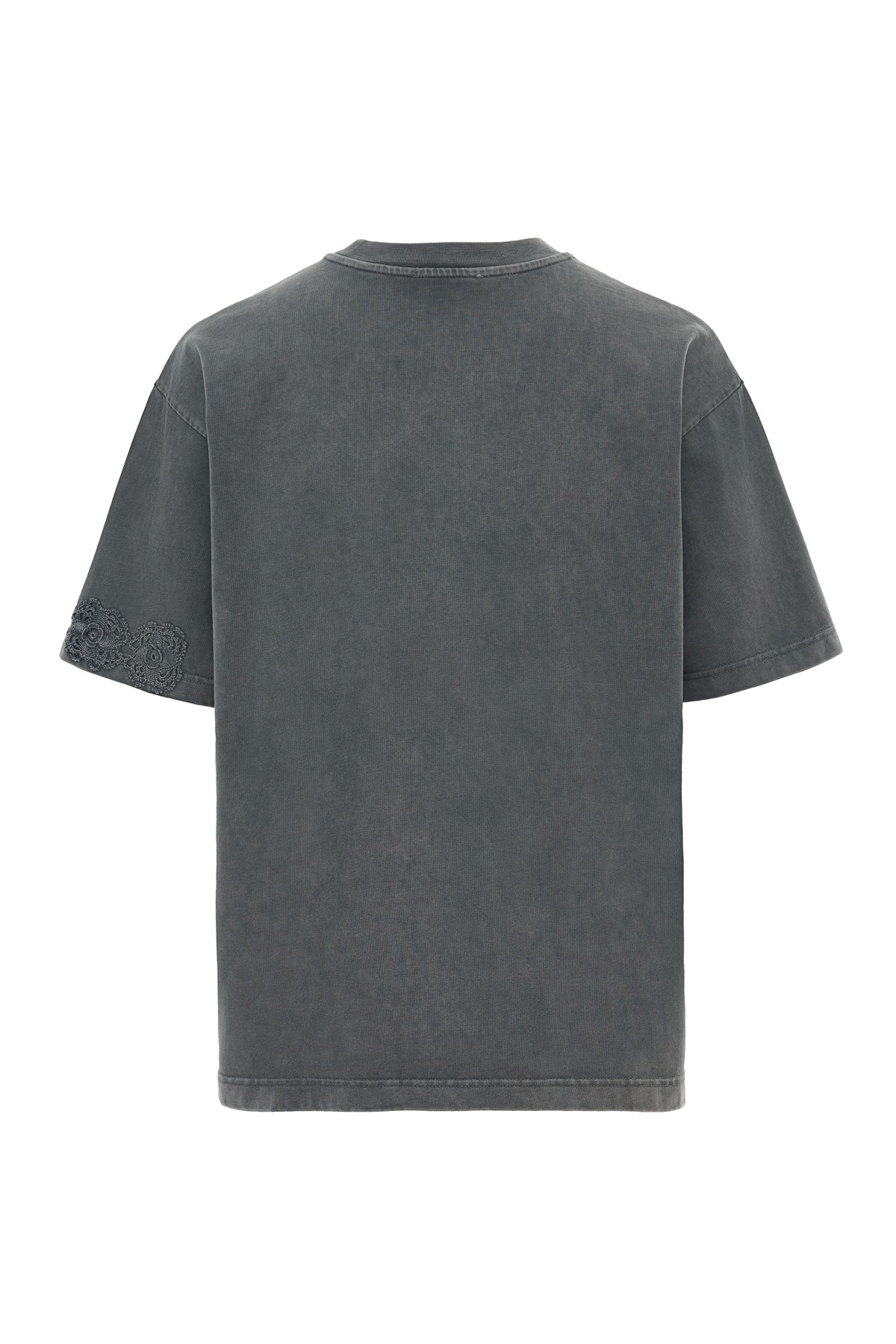 Flash News Antrasit Yıkamalı T-Shirt K