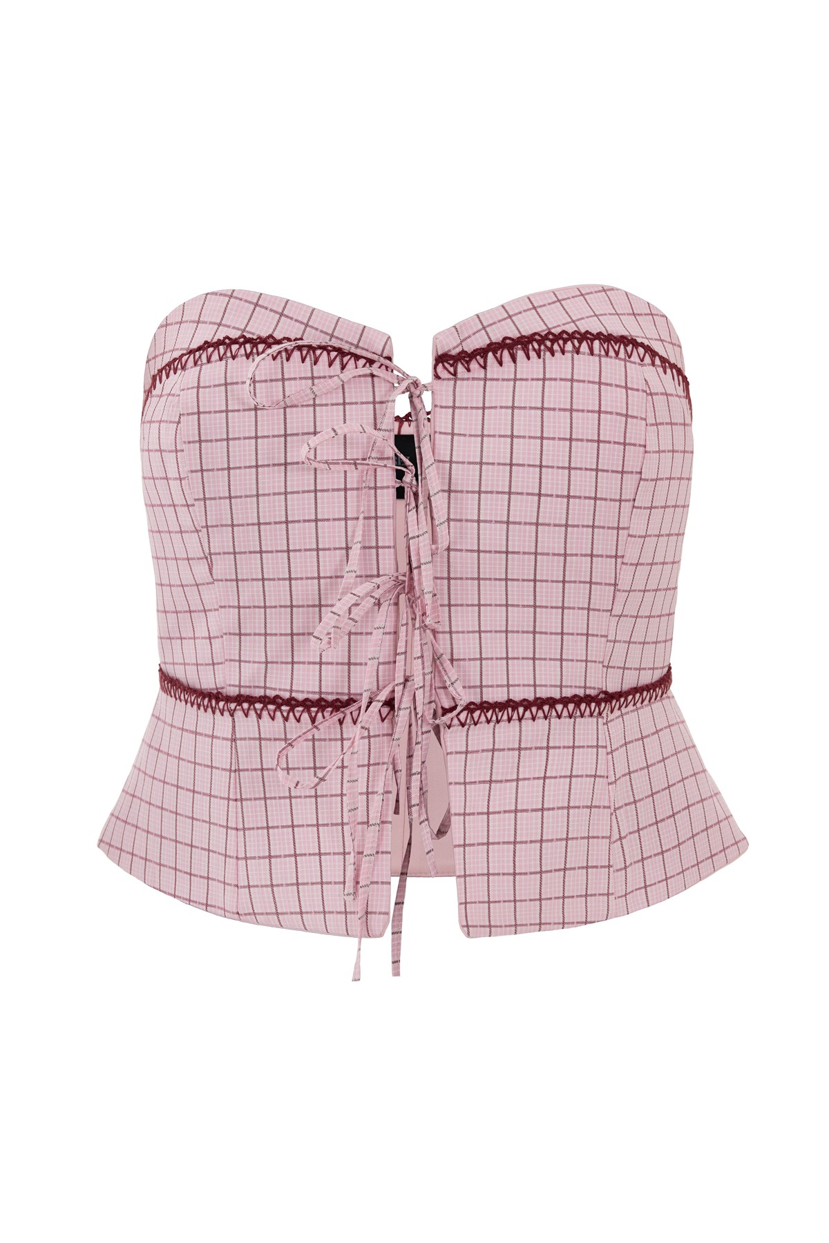 Rhea Crochet-Trimmed Corset