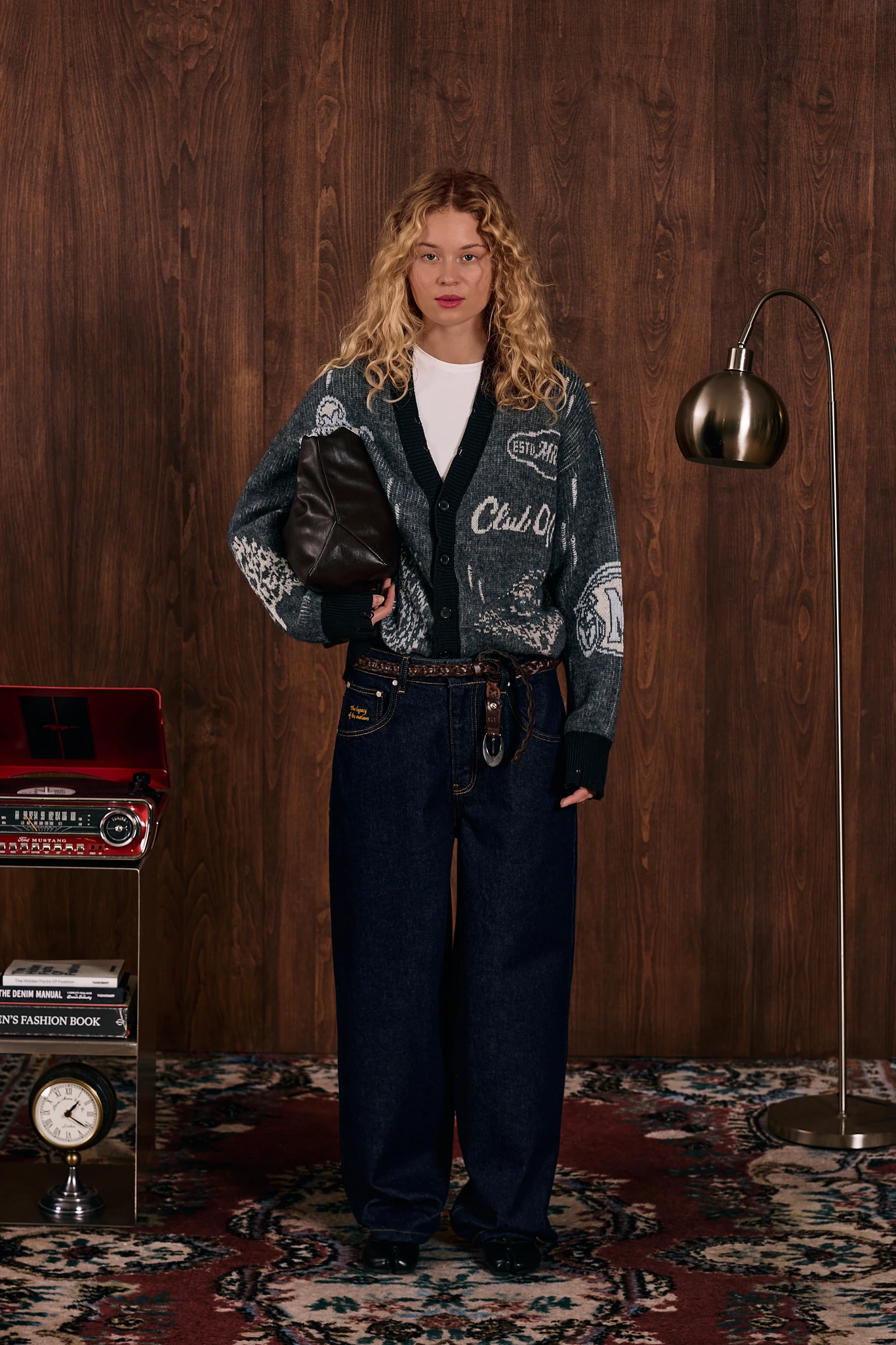 Société Heritage Jakarlı Triko Hırka Siyah