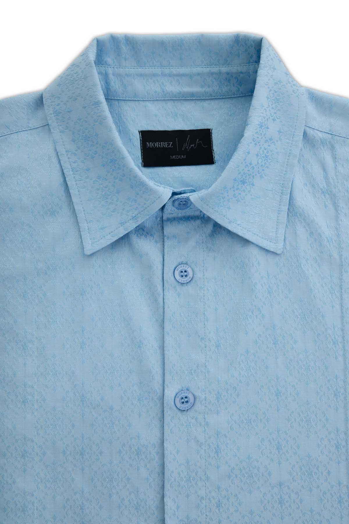 Reverie Jacquard Pattern and Stitch Detail Shirt