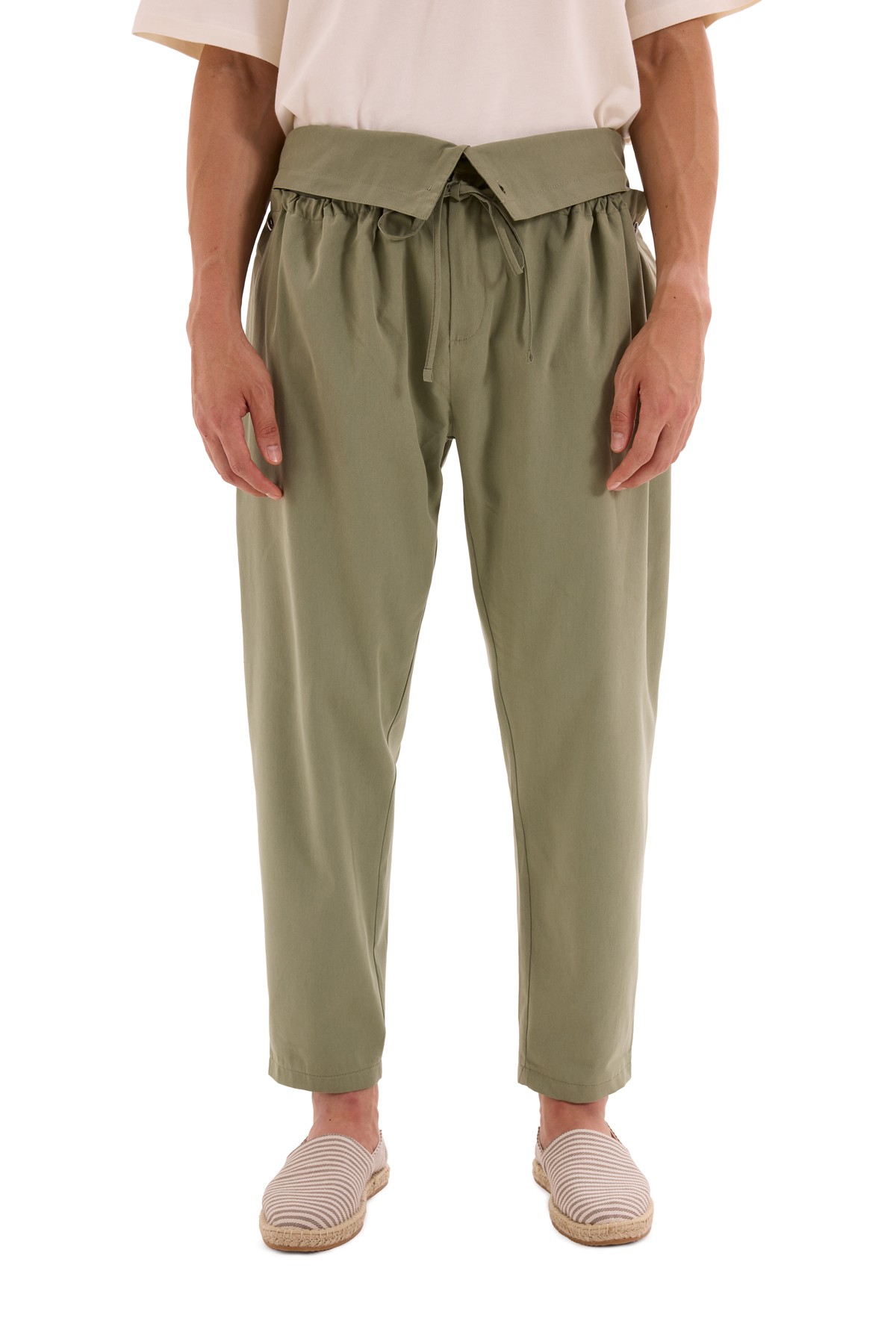 Mint Design Woven Trousers