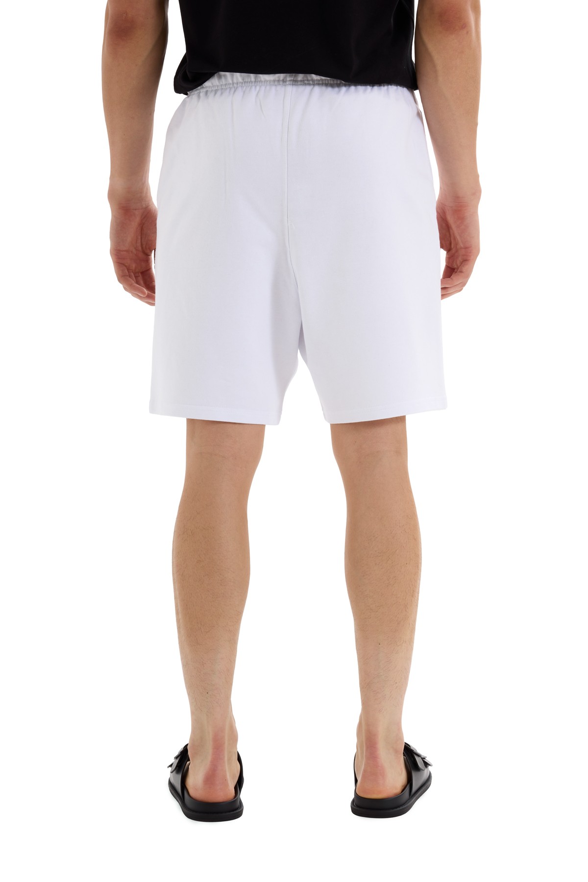 White Injection Printed Shorts