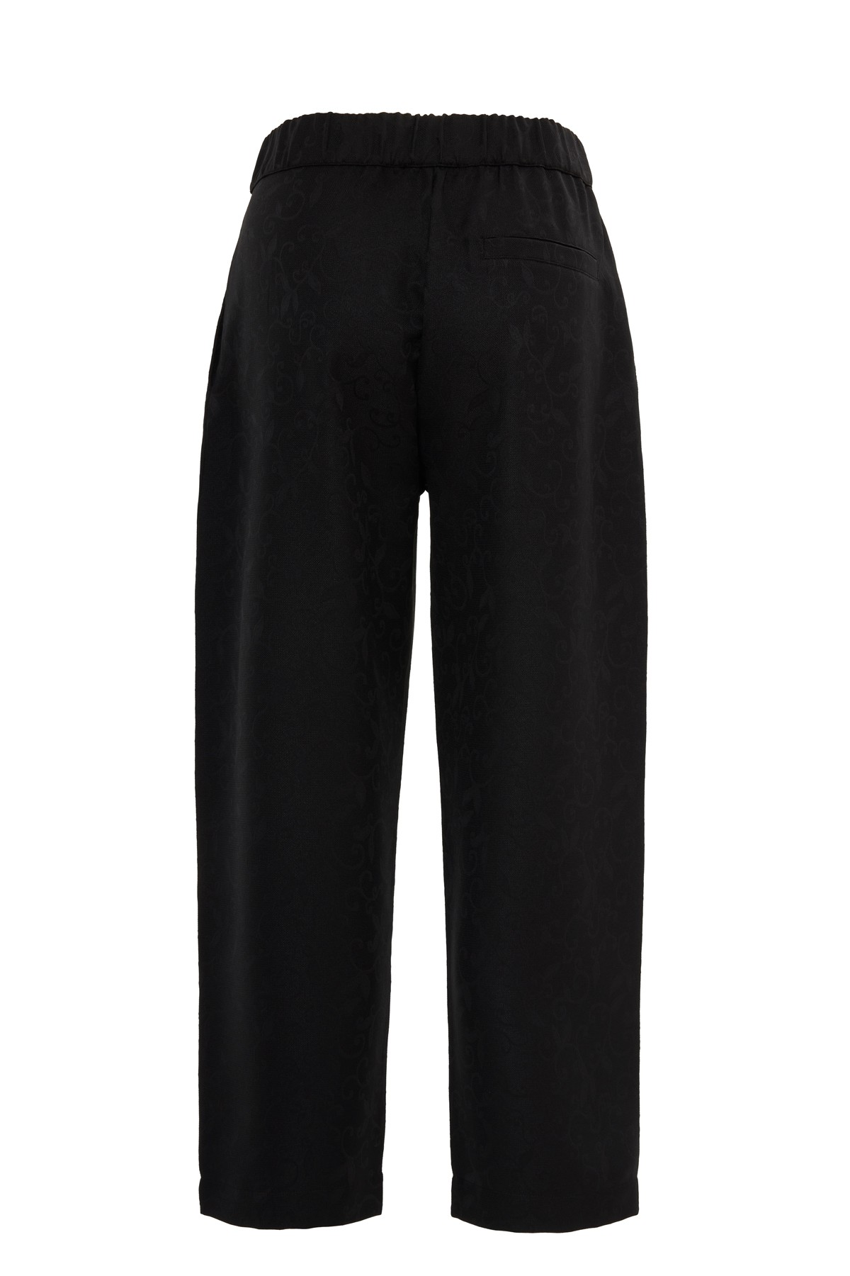 Jacquard Wide Leg Woven Trousers