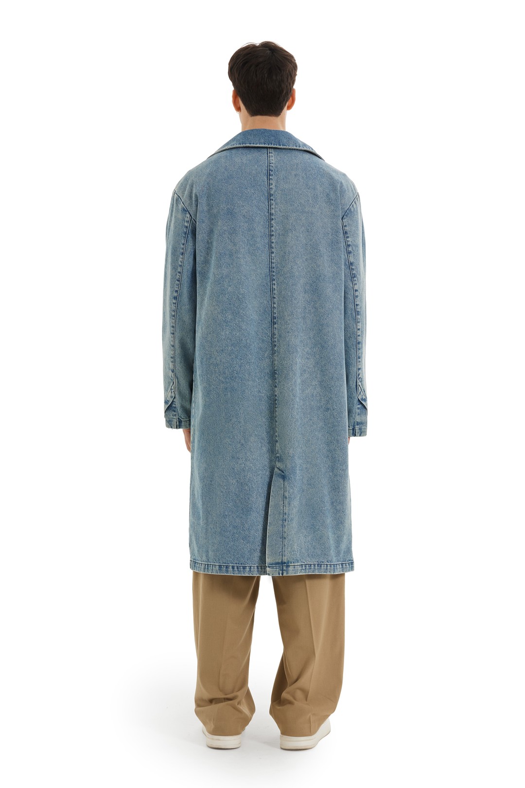 AD2003 comme des garçon denim trench / M 304833-36475-COMME-DES-GARCONS