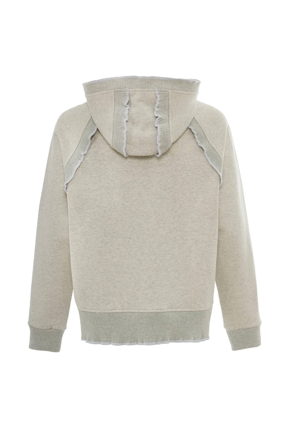 Loop Edge Triko Detaylı Sweatshirt Gri