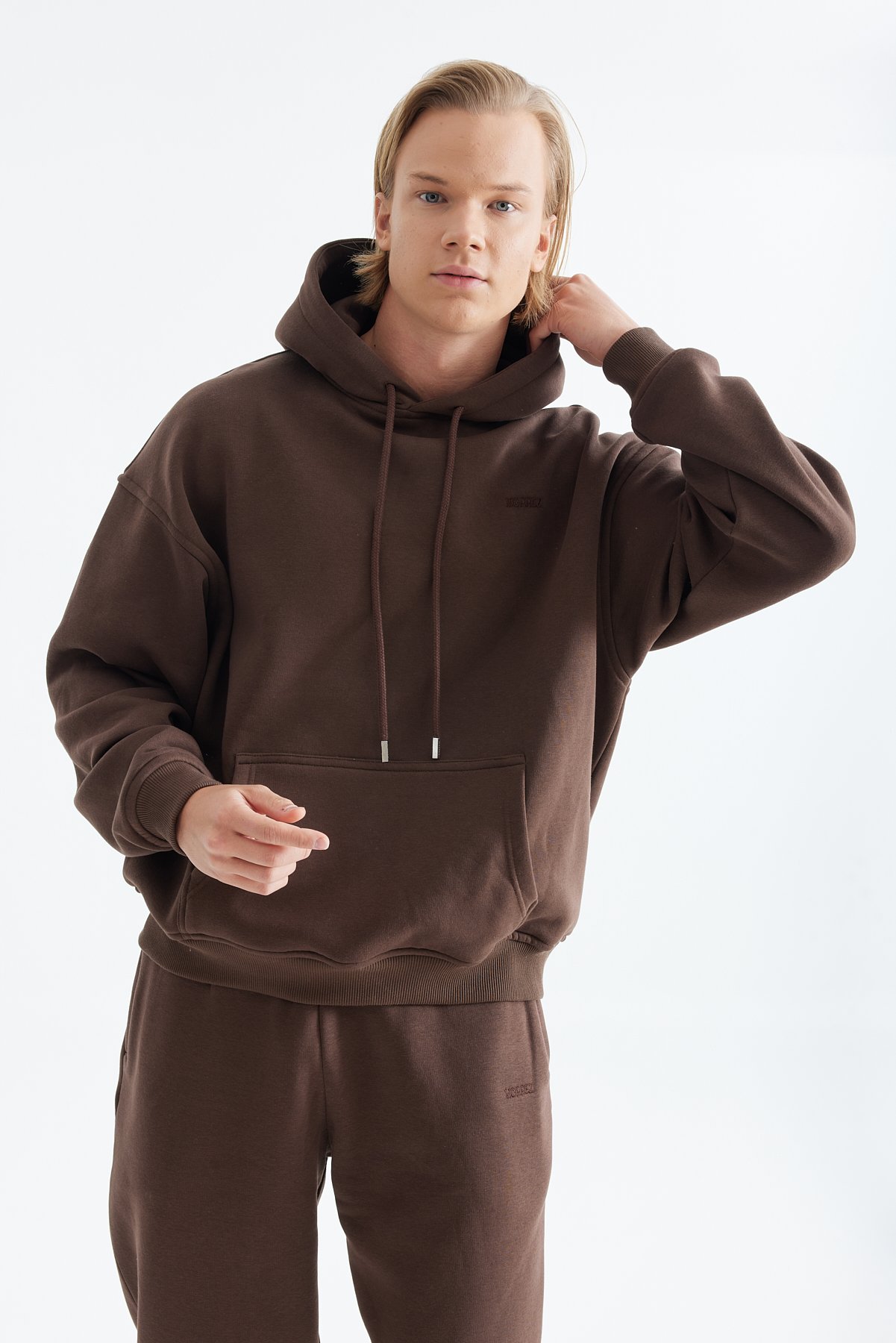 Brown Hooded Sweatshirt