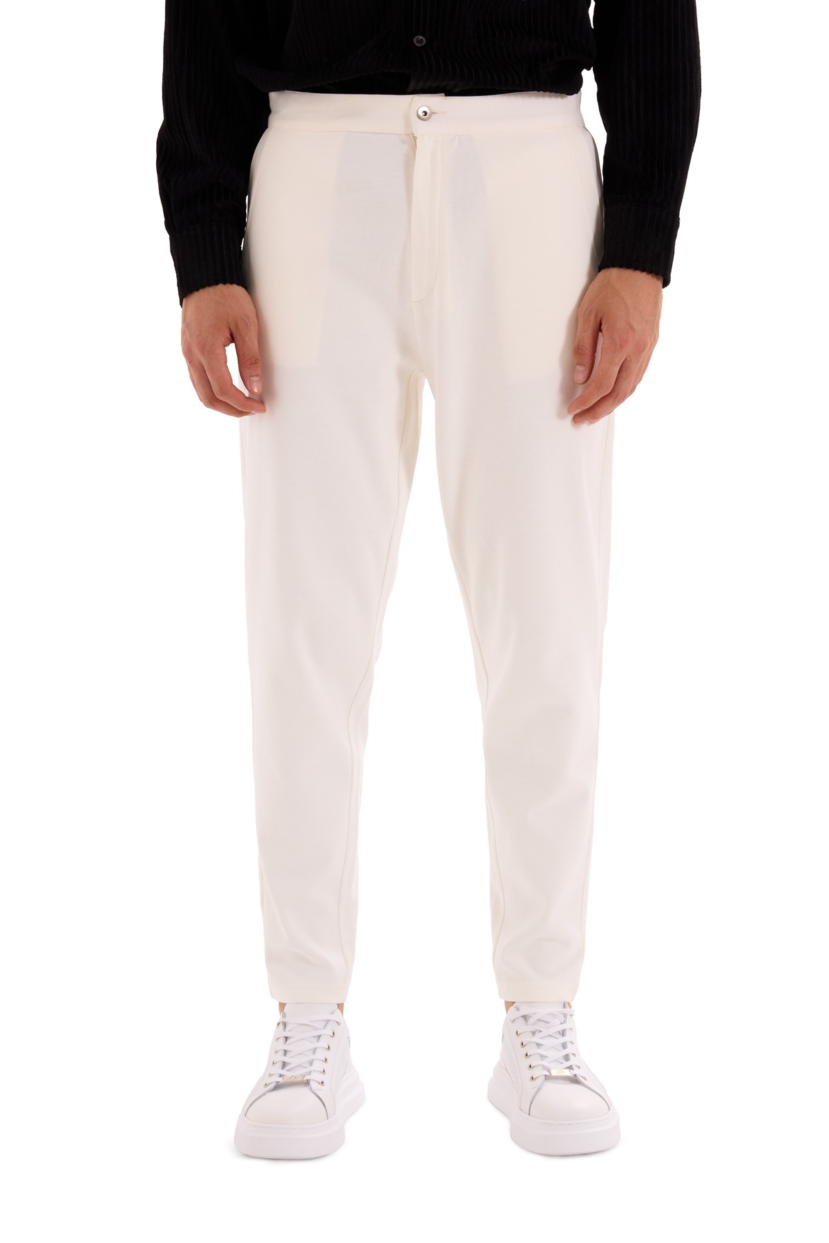 Ecru Interlock Trousers