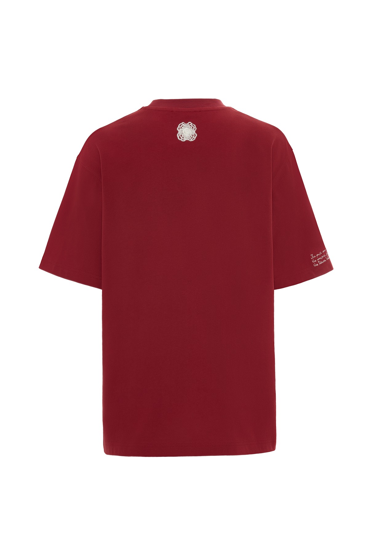 Woven Rez Lace Detailed T-Shirt K