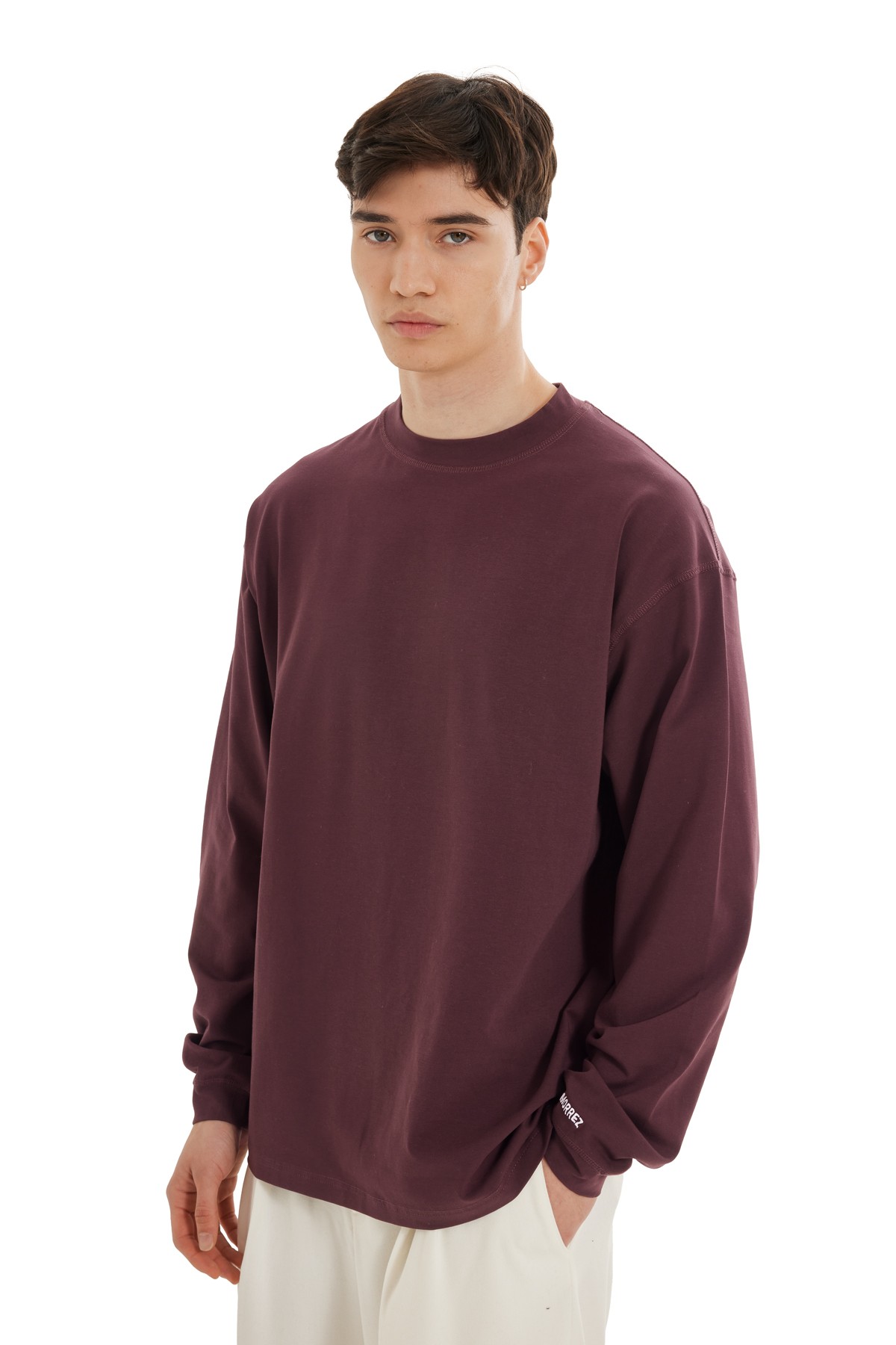 Bordo Uzun Kollu Sweatshirt