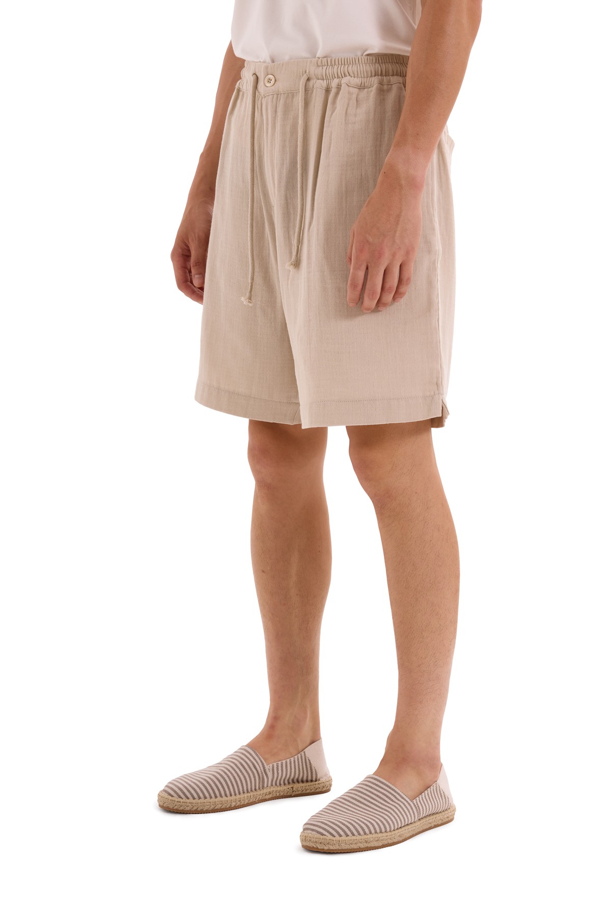 Stone Muslin Shorts