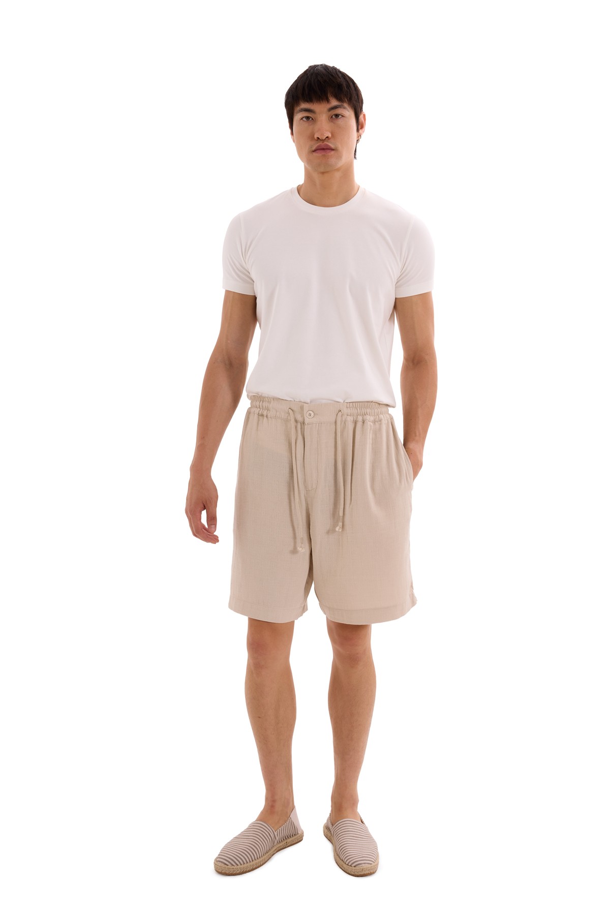 Stone Muslin Shorts