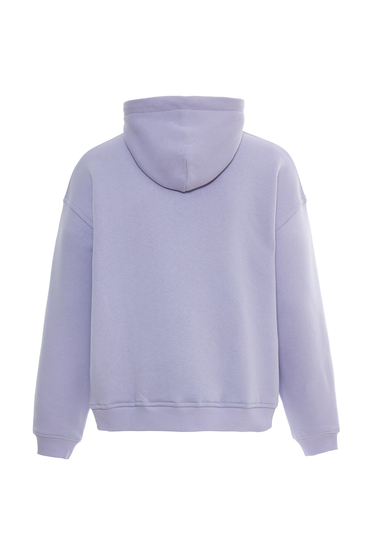 Lila Kapüşonlu Sweatshirt