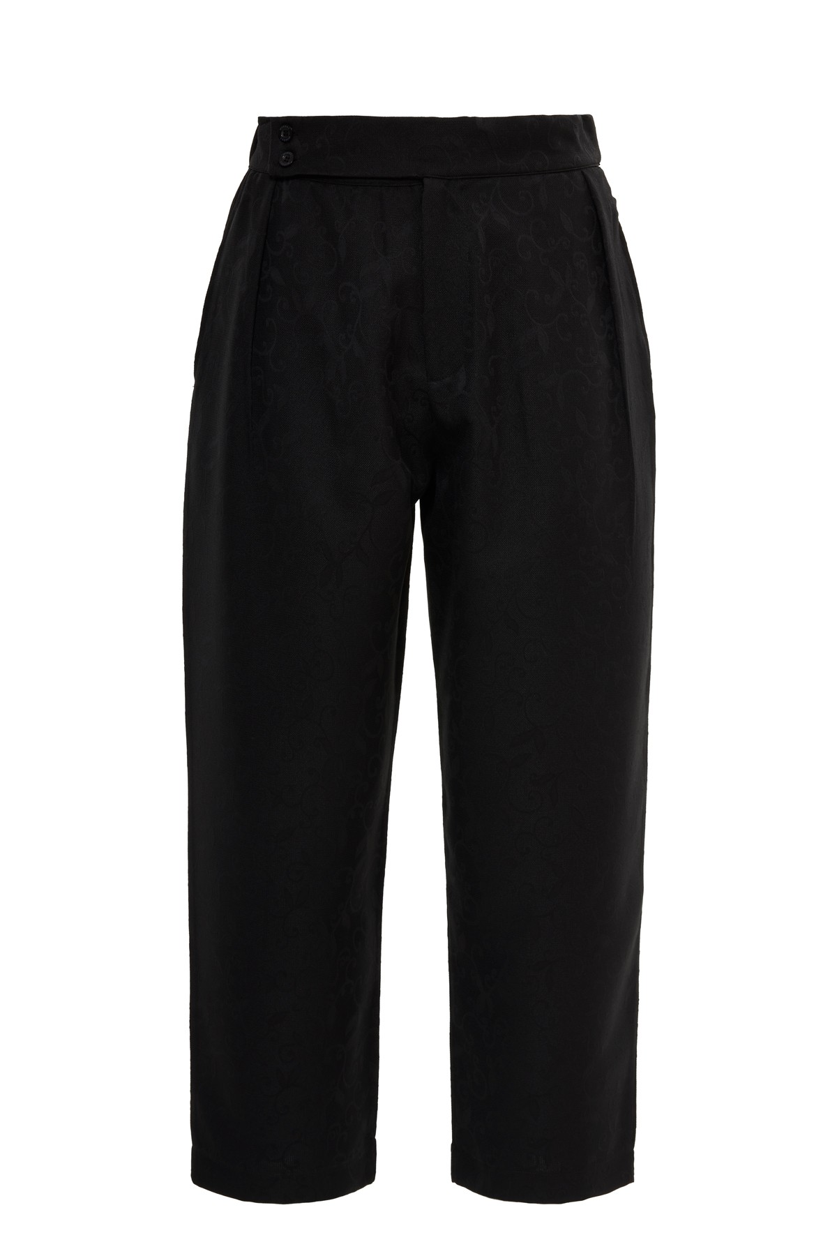 Jacquard Wide Leg Woven Trousers