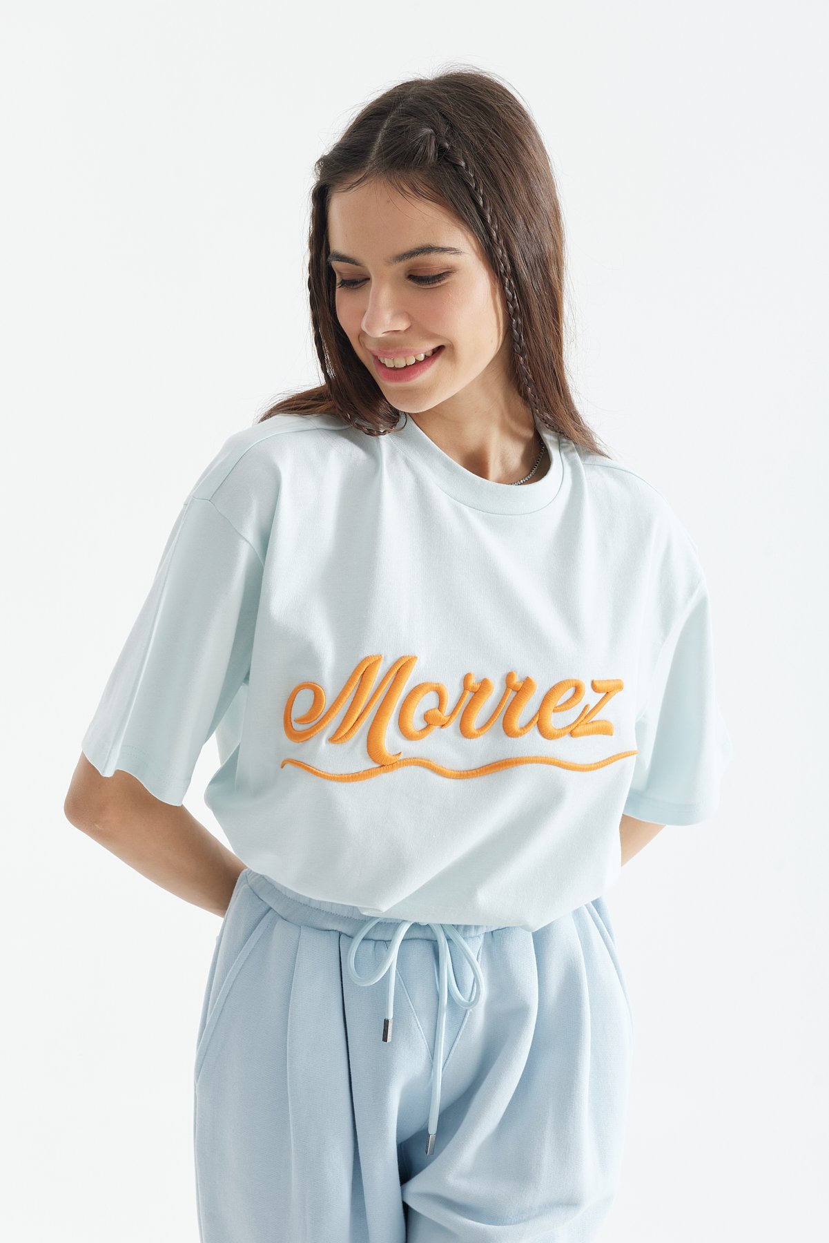 Morrez Orange Embroidered T-Shirt K