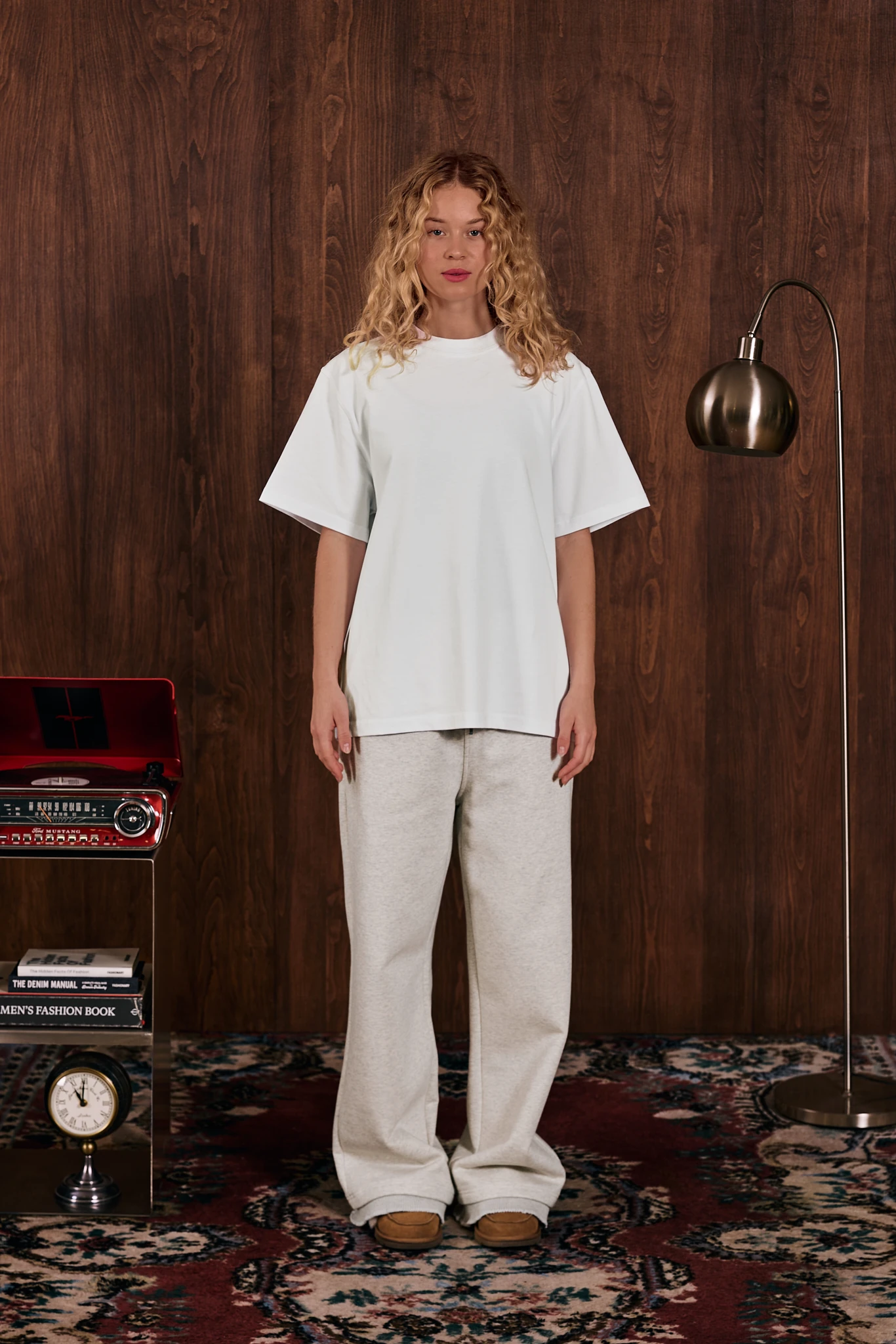 Loop Edge Triko Detaylı Sweatpant Gri