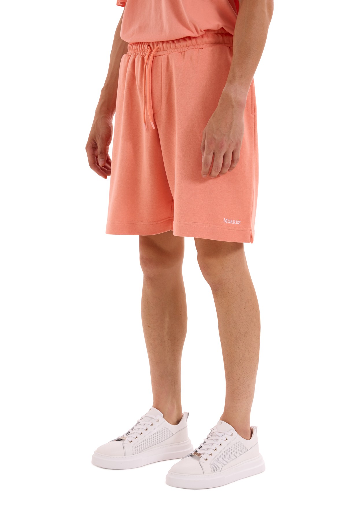 Peach Pink Embroidery Detailed Shorts