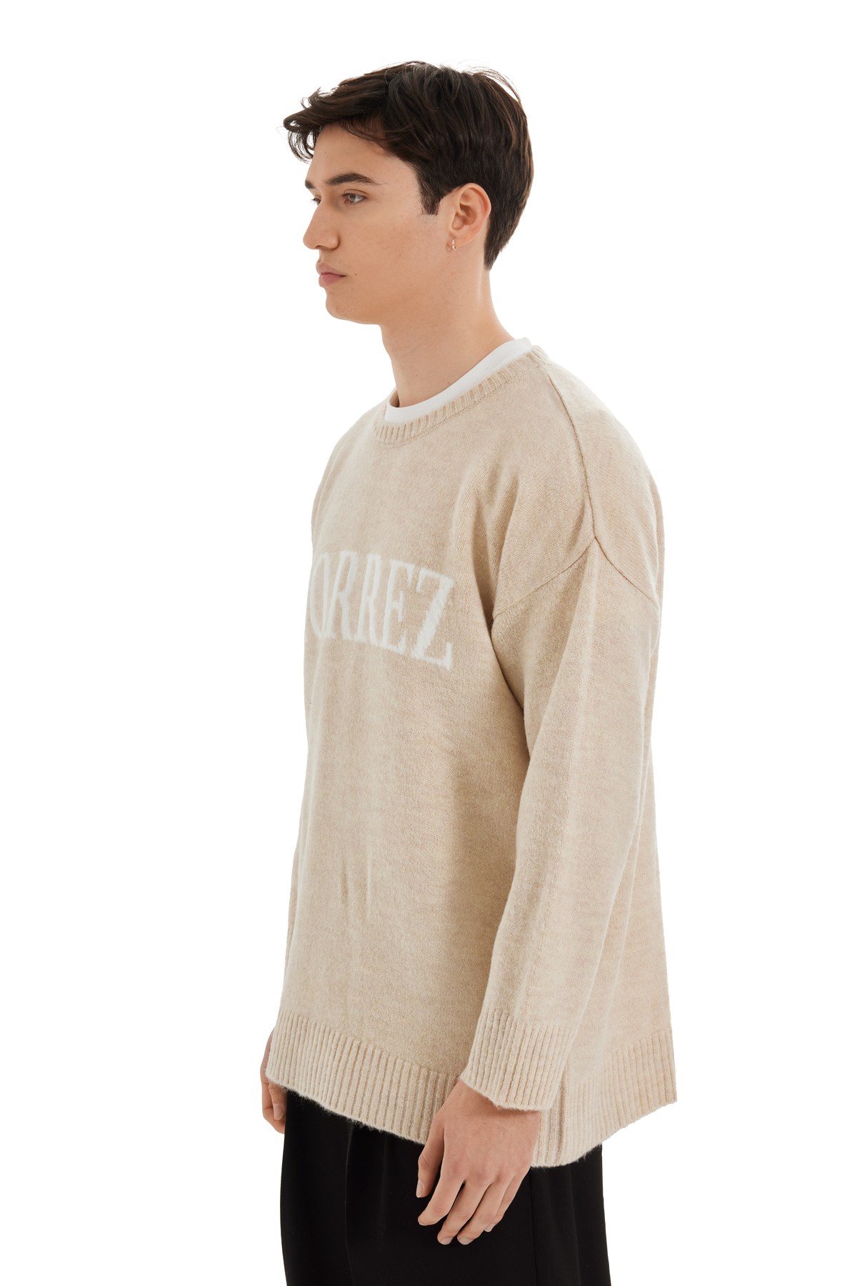 Ecru Crew Neck Morrez Sweater