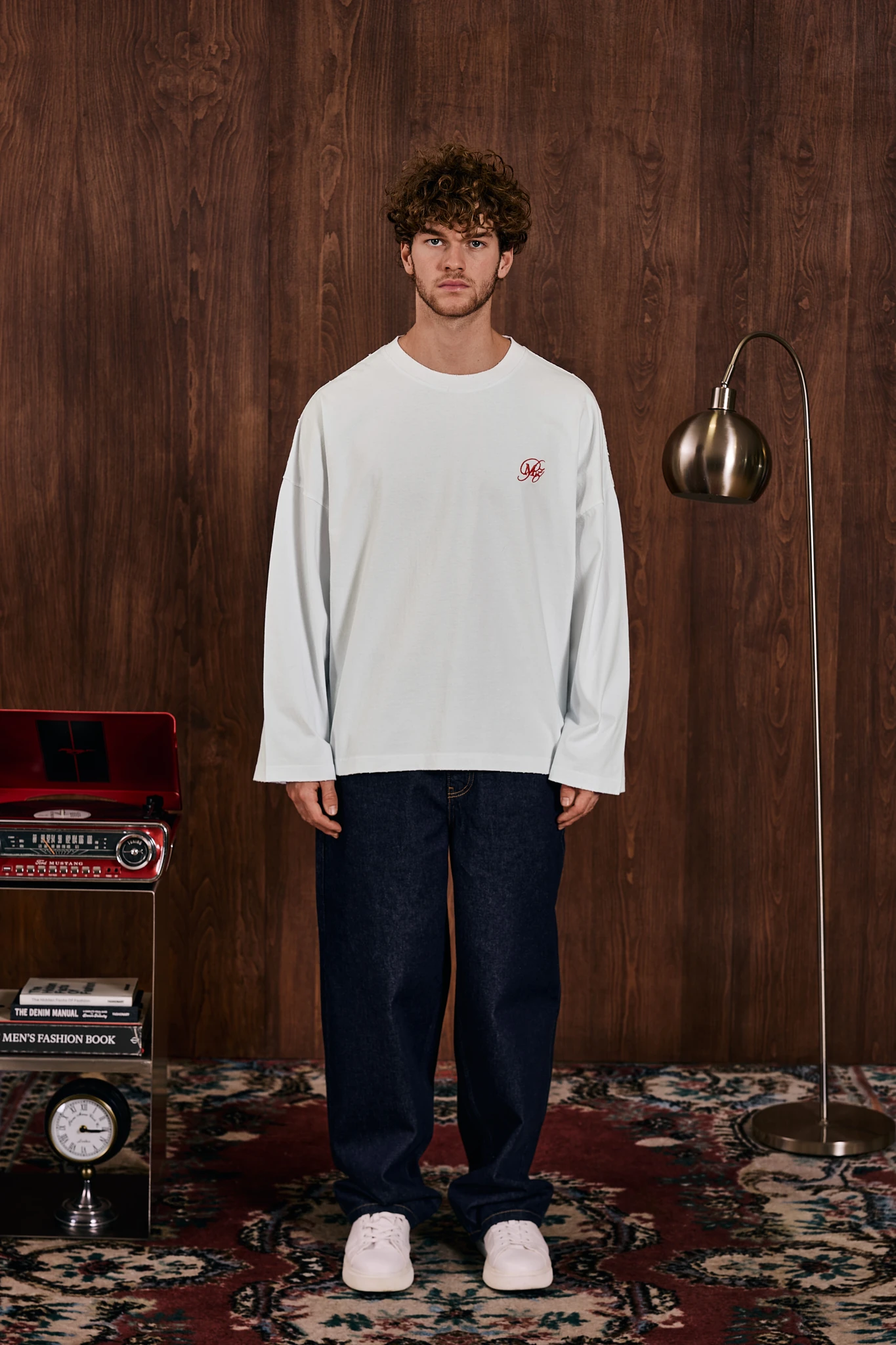 Carried Soul Nakış Detaylı Uzun Kollu T-Shirt Beyaz