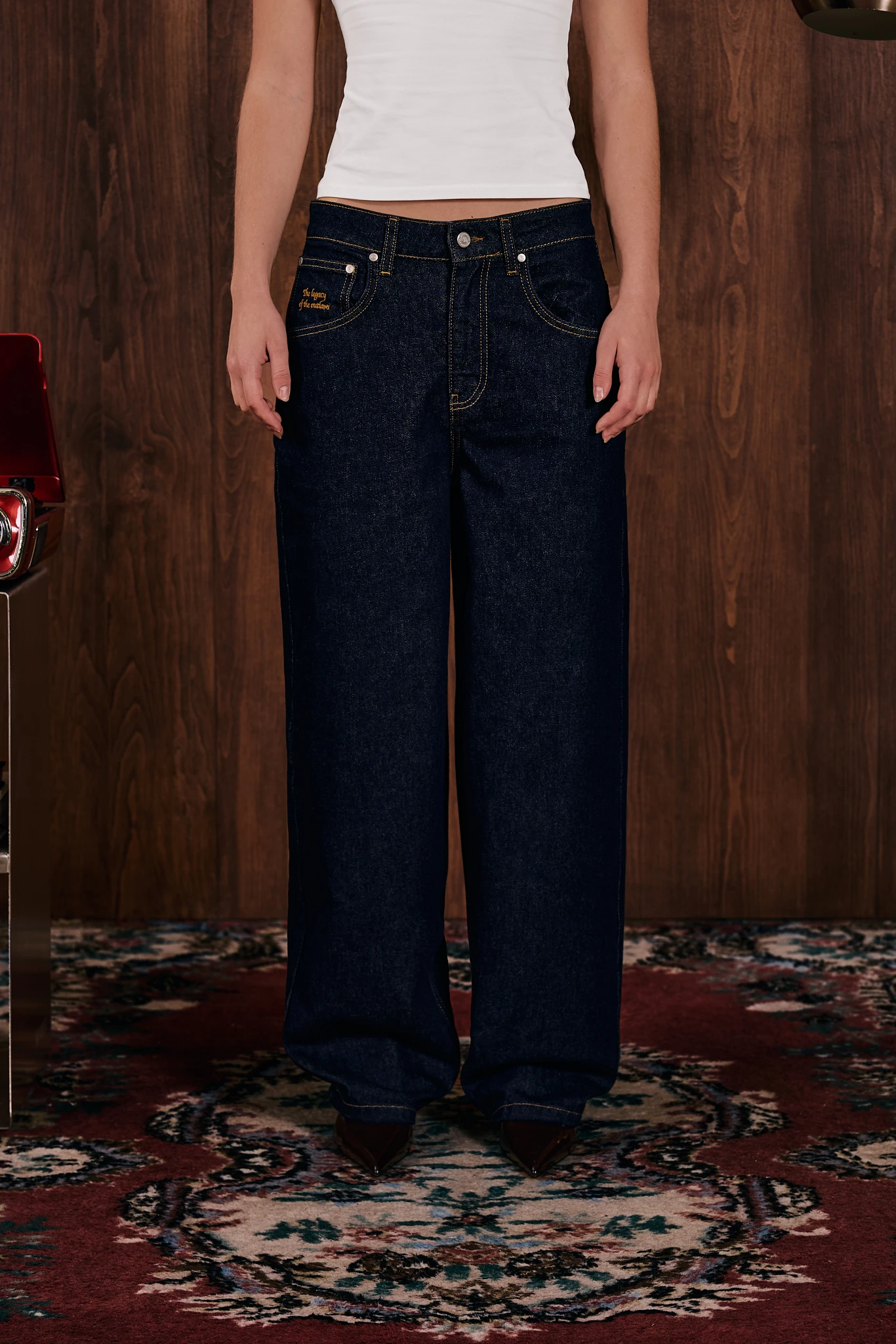 Denim 001 Baggy Fit Dark Washed K