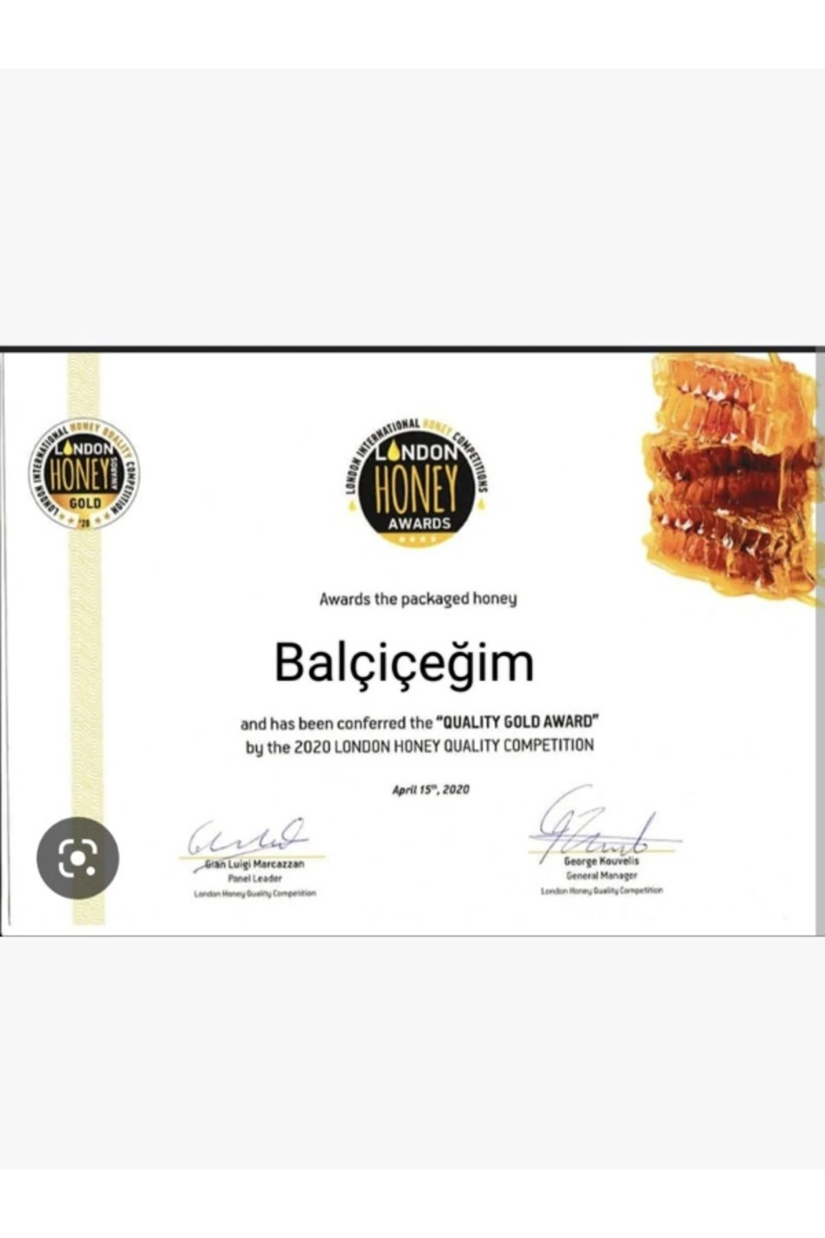 BALÇİÇEĞİM ALTIN GURME Yayla Balı