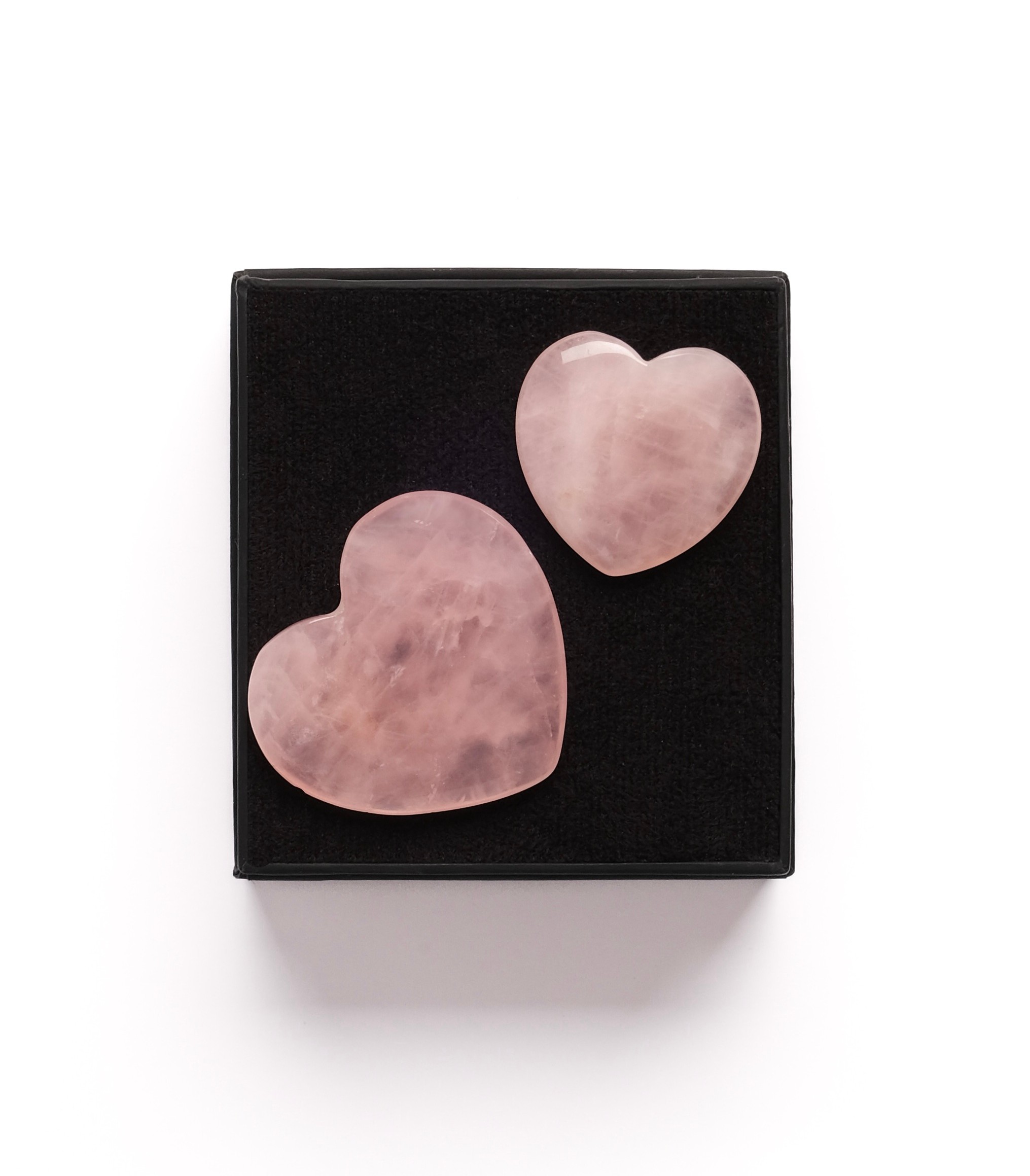 Doğal Taş - 2'li Pembe Kalp Gua Sha